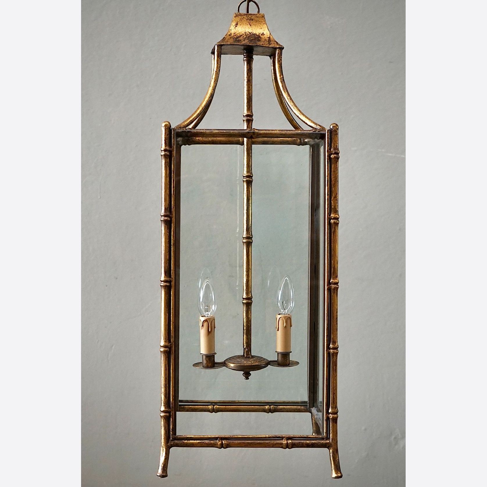 French Gilded Iron Lantern gallery detail image