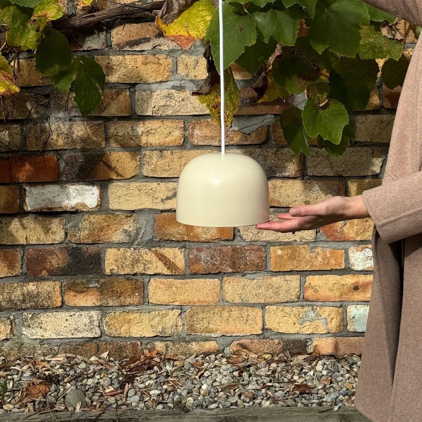 Ceramic Pendant Bell Light Small gallery detail image