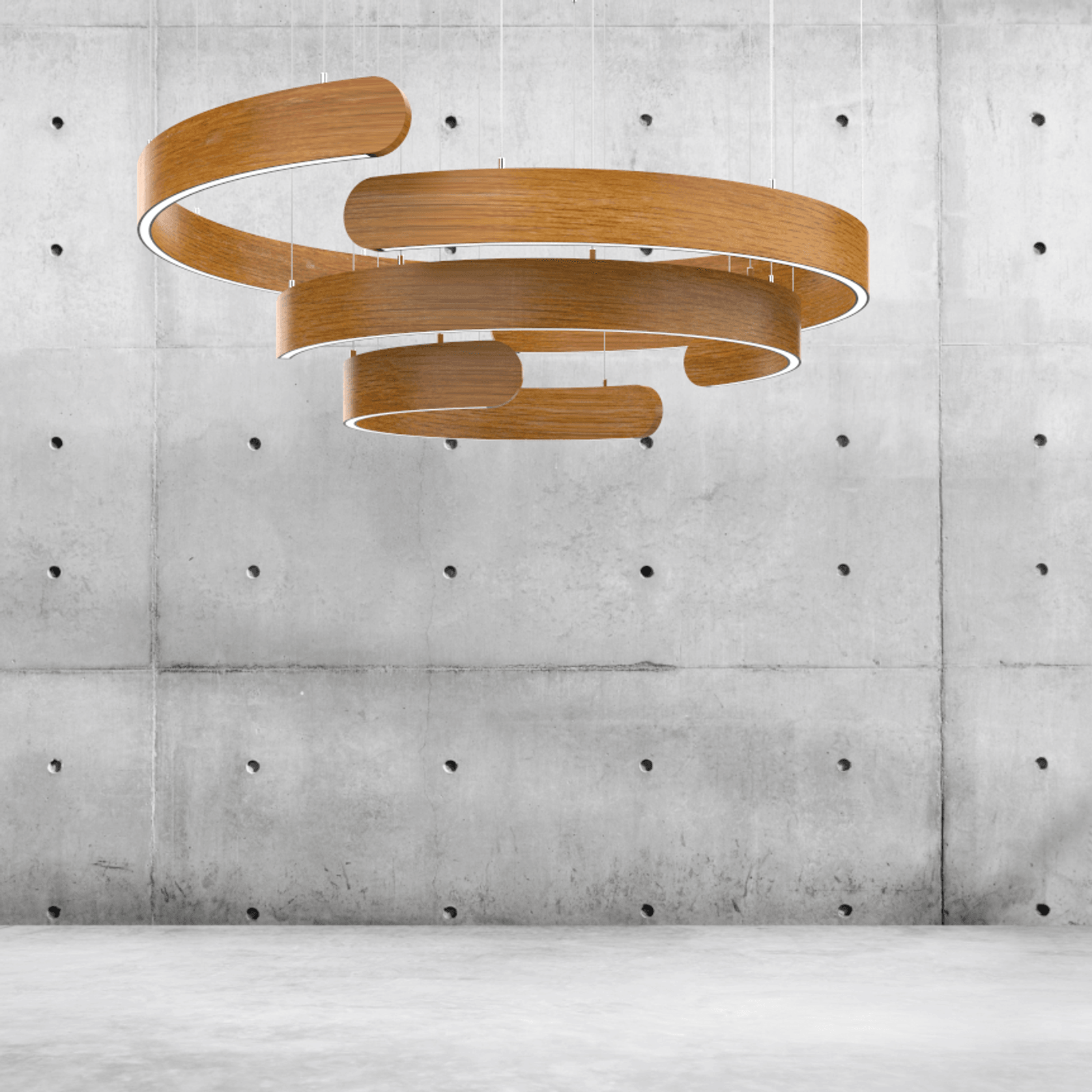 ARC Series Curved Timber Linear LED Pendant gallery detail image