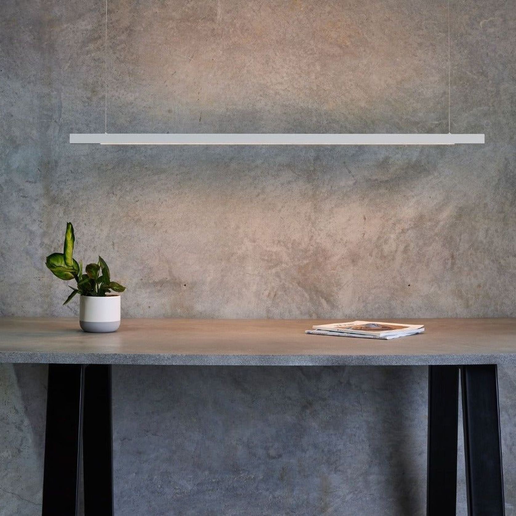 Capsühl Linear LED Linear Pendant White gallery detail image