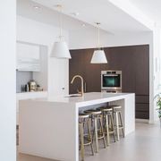 Jessie Pendant Light with Gold Hardware - White gallery detail image