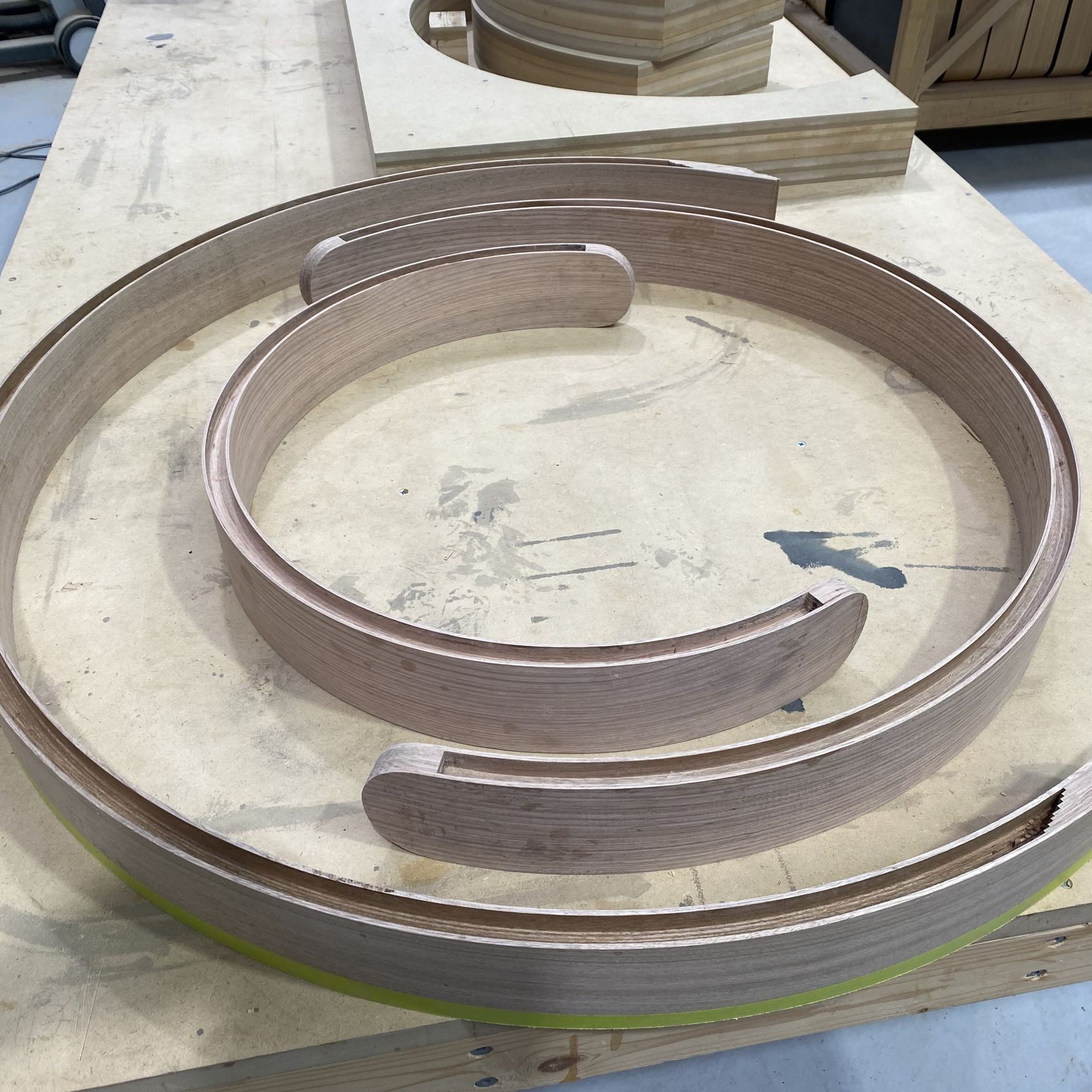 ARC Series Curved Timber Linear LED Pendant gallery detail image