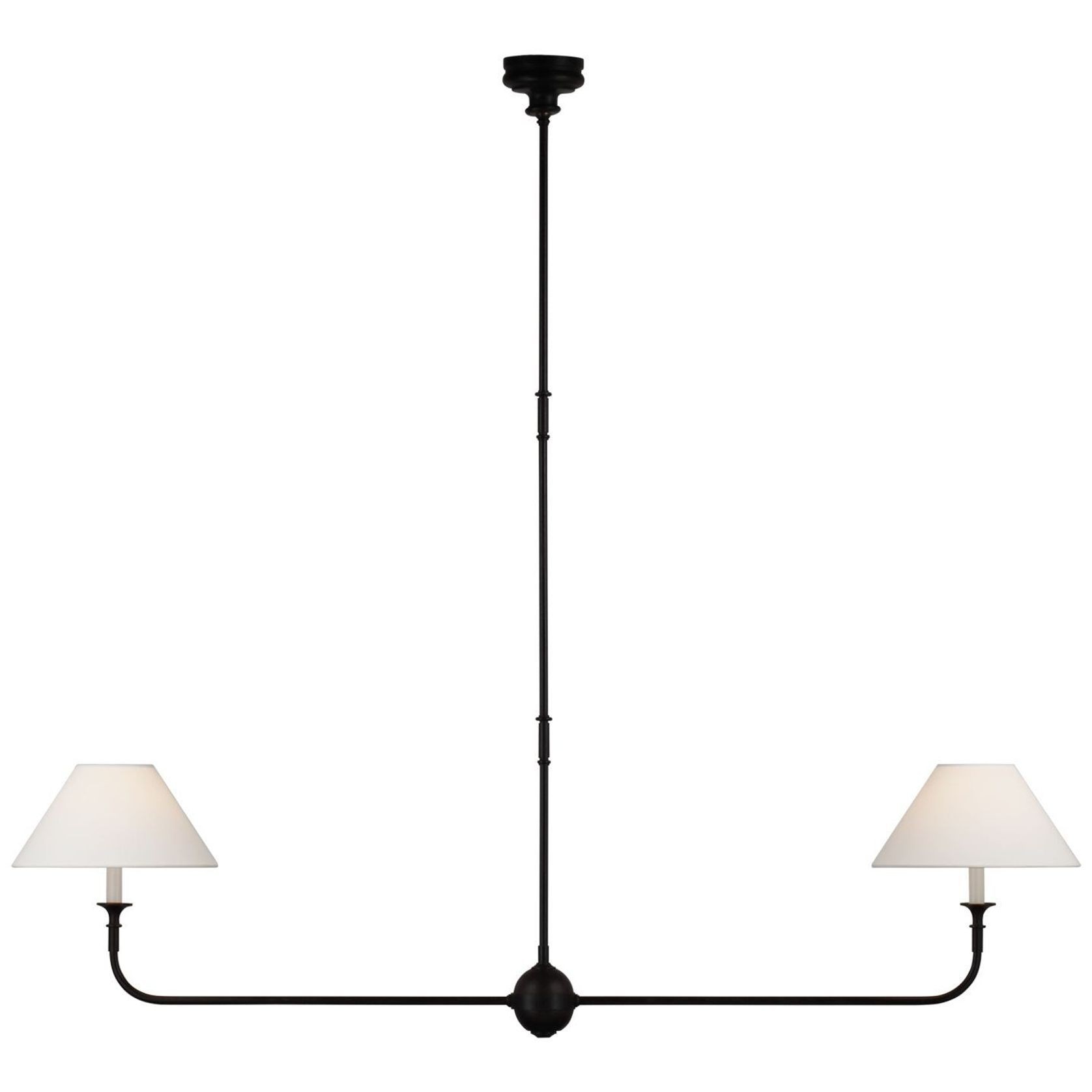 Thomas O'Brien Piaf Large Two-Light Linear Pendant gallery detail image