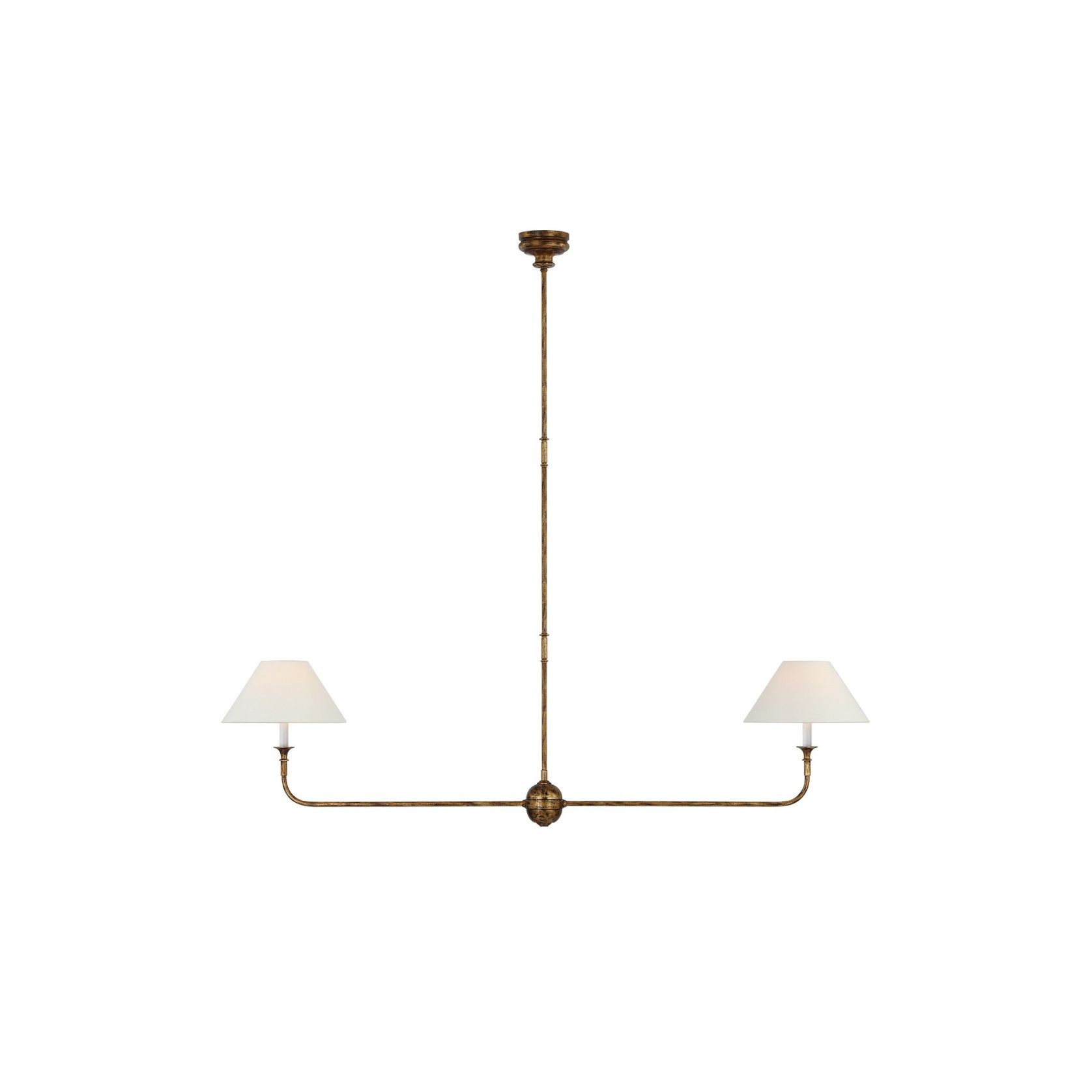 Thomas O'Brien Piaf Large Two-Light Linear Pendant gallery detail image