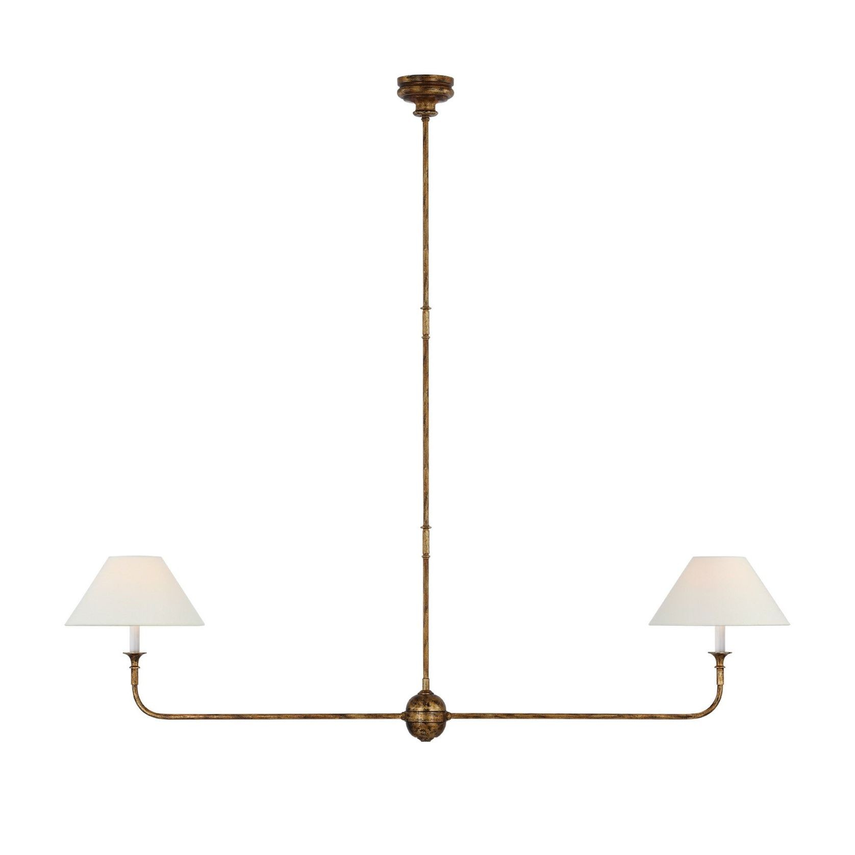 Thomas O'Brien Piaf Large Two-Light Linear Pendant gallery detail image