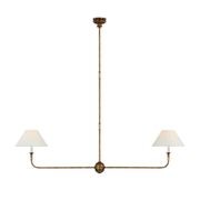 Thomas O'Brien Piaf Large Two-Light Linear Pendant gallery detail image