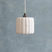 Ribbed Crete Pendant Light gallery detail image