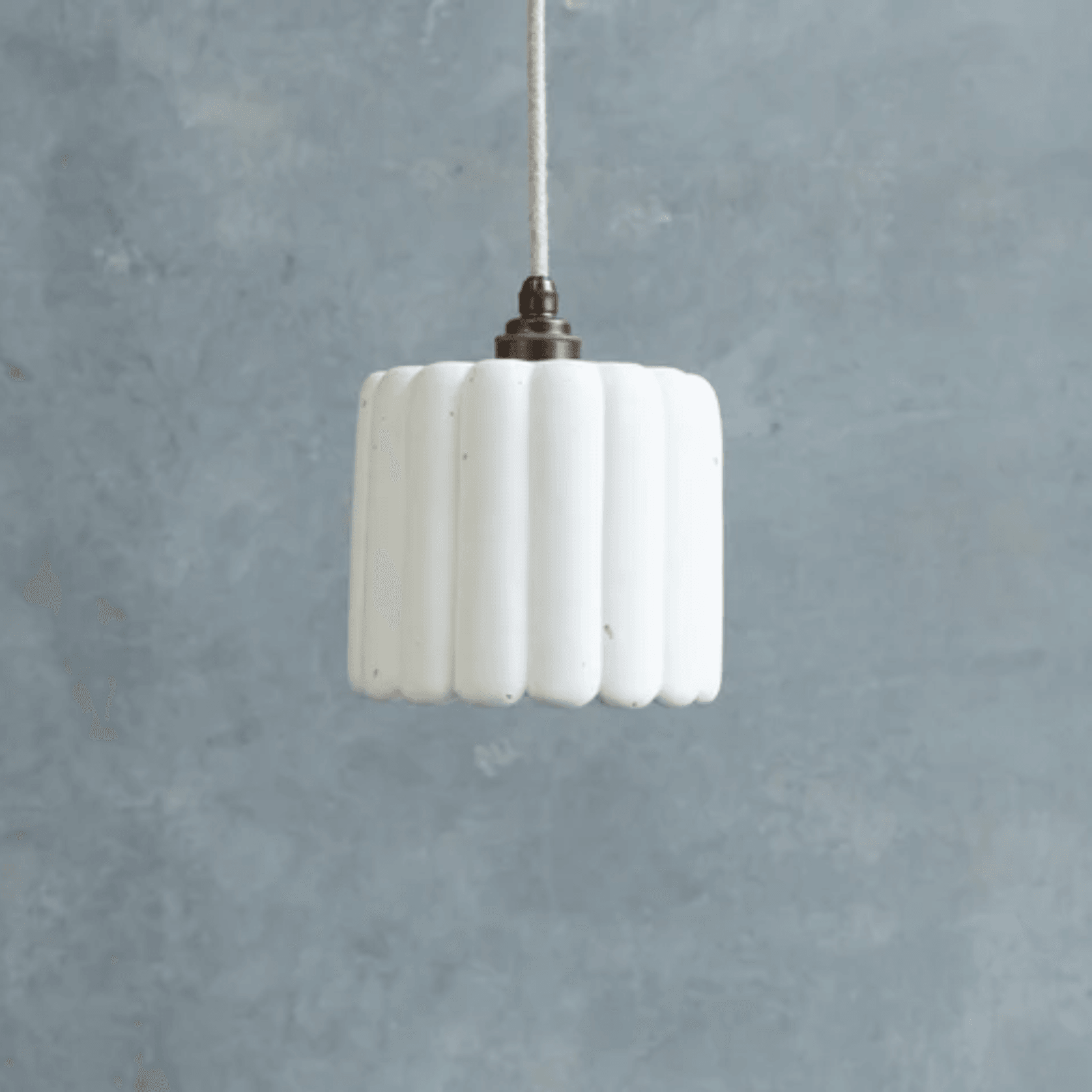 Ribbed Crete Pendant gallery detail image