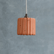 Ribbed Crete Pendant gallery detail image