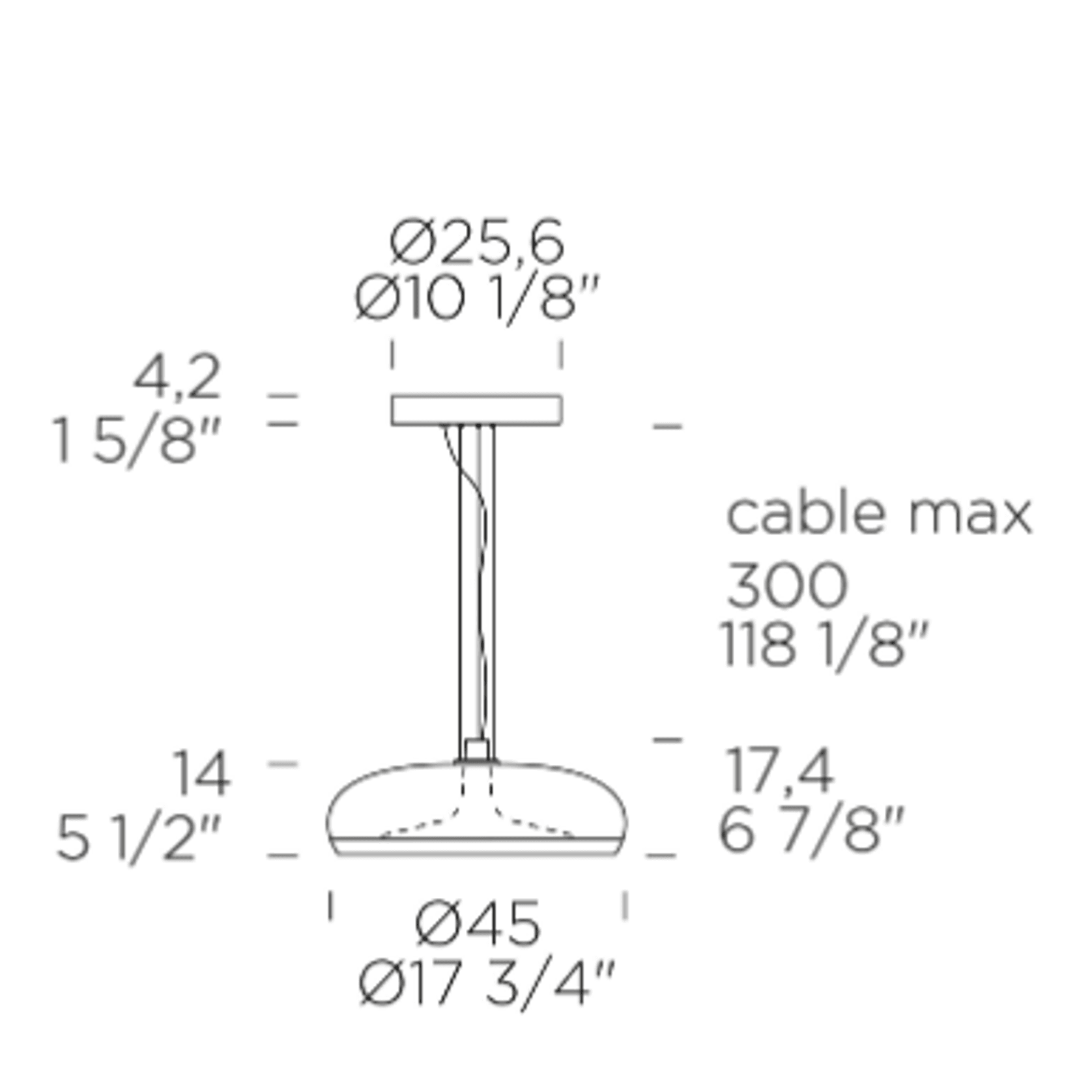 AURELIA S 45 Pendant Light by Leucos gallery detail image