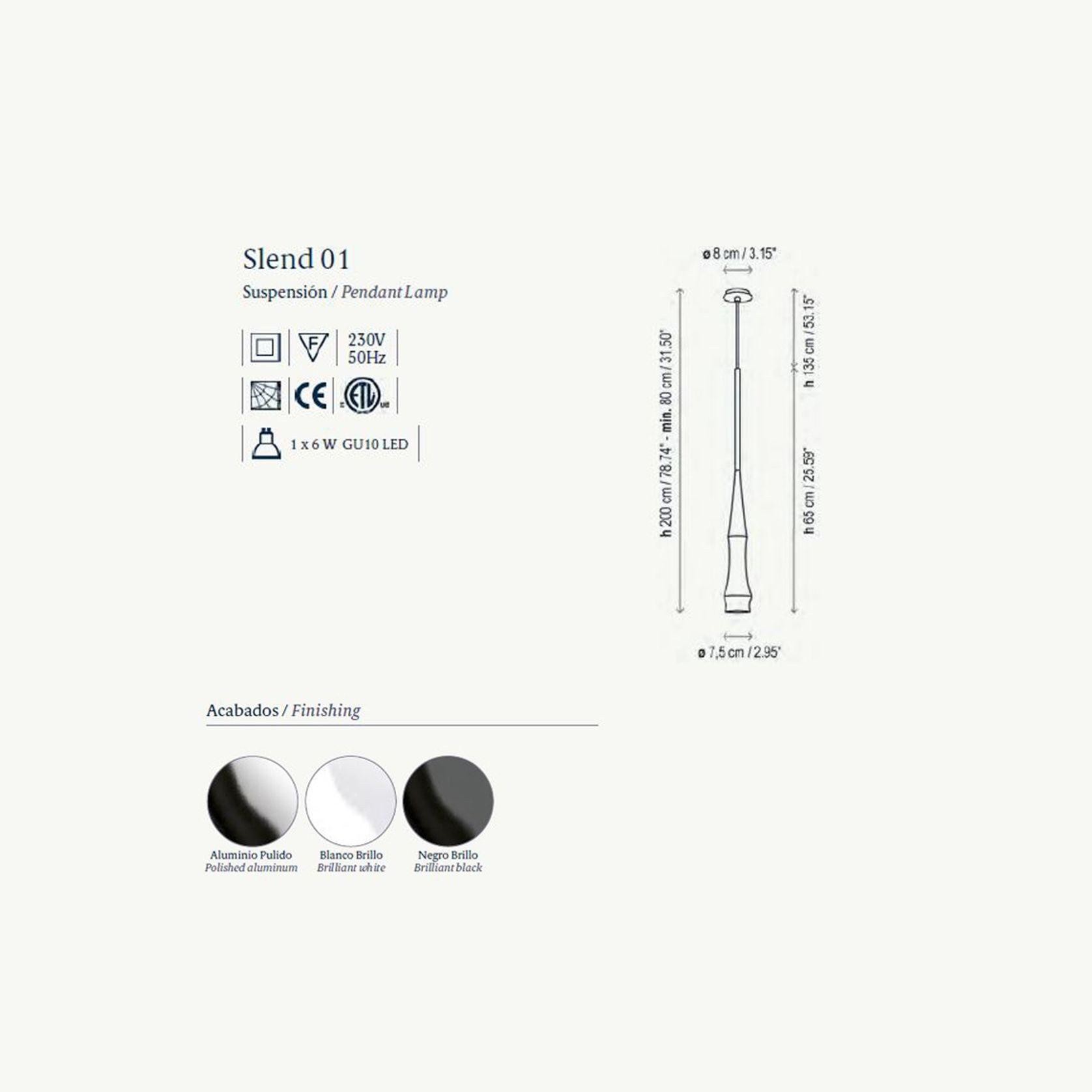 Slend 01 | Pendant gallery detail image