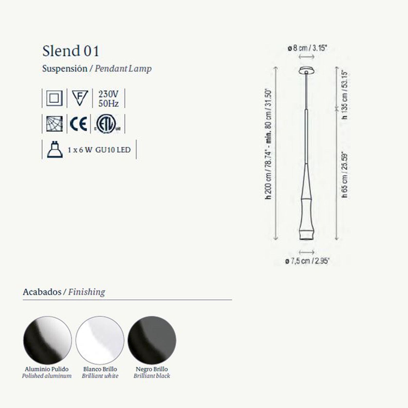 Slend 01 | Pendant gallery detail image