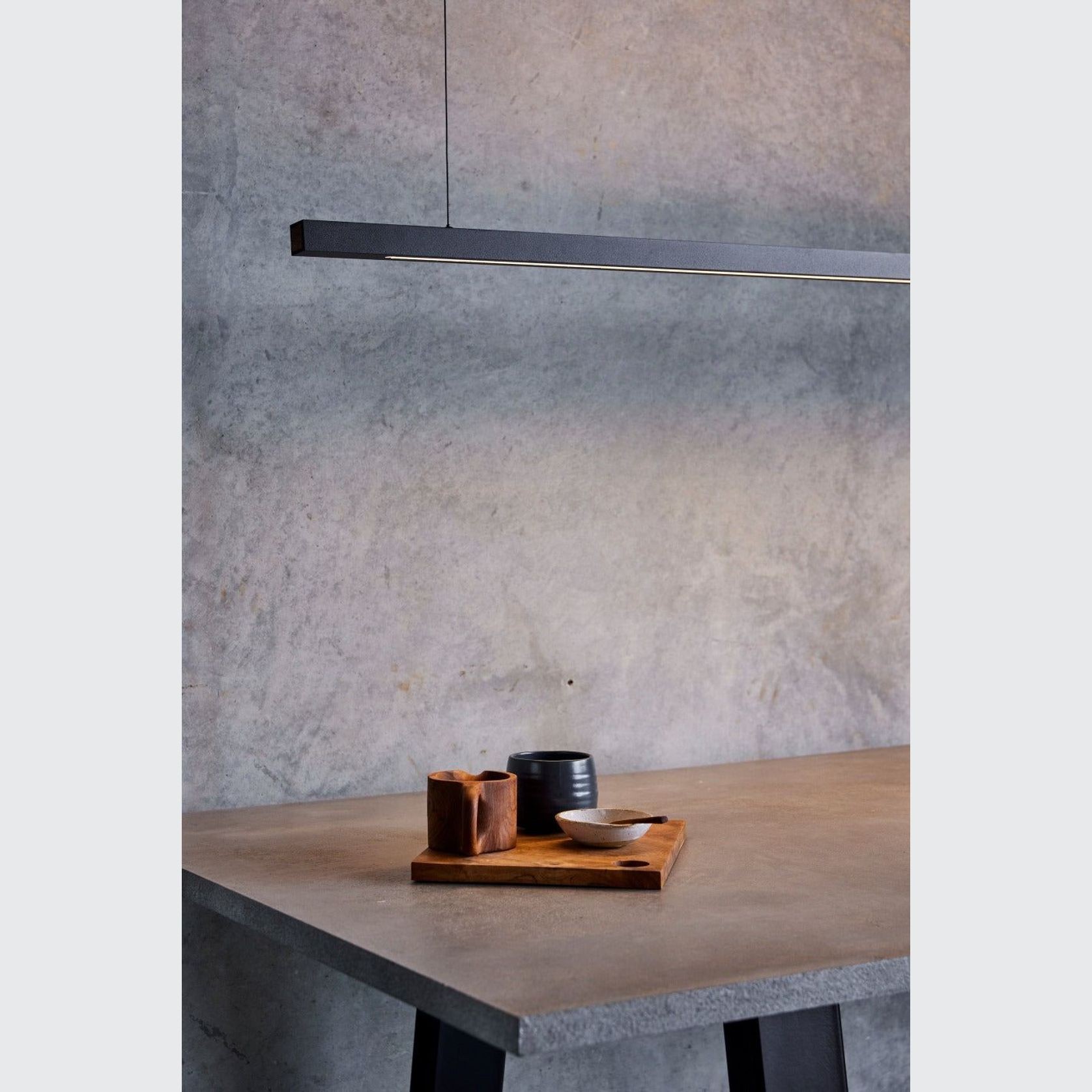 Capsühl Linear LED Pendant Black gallery detail image