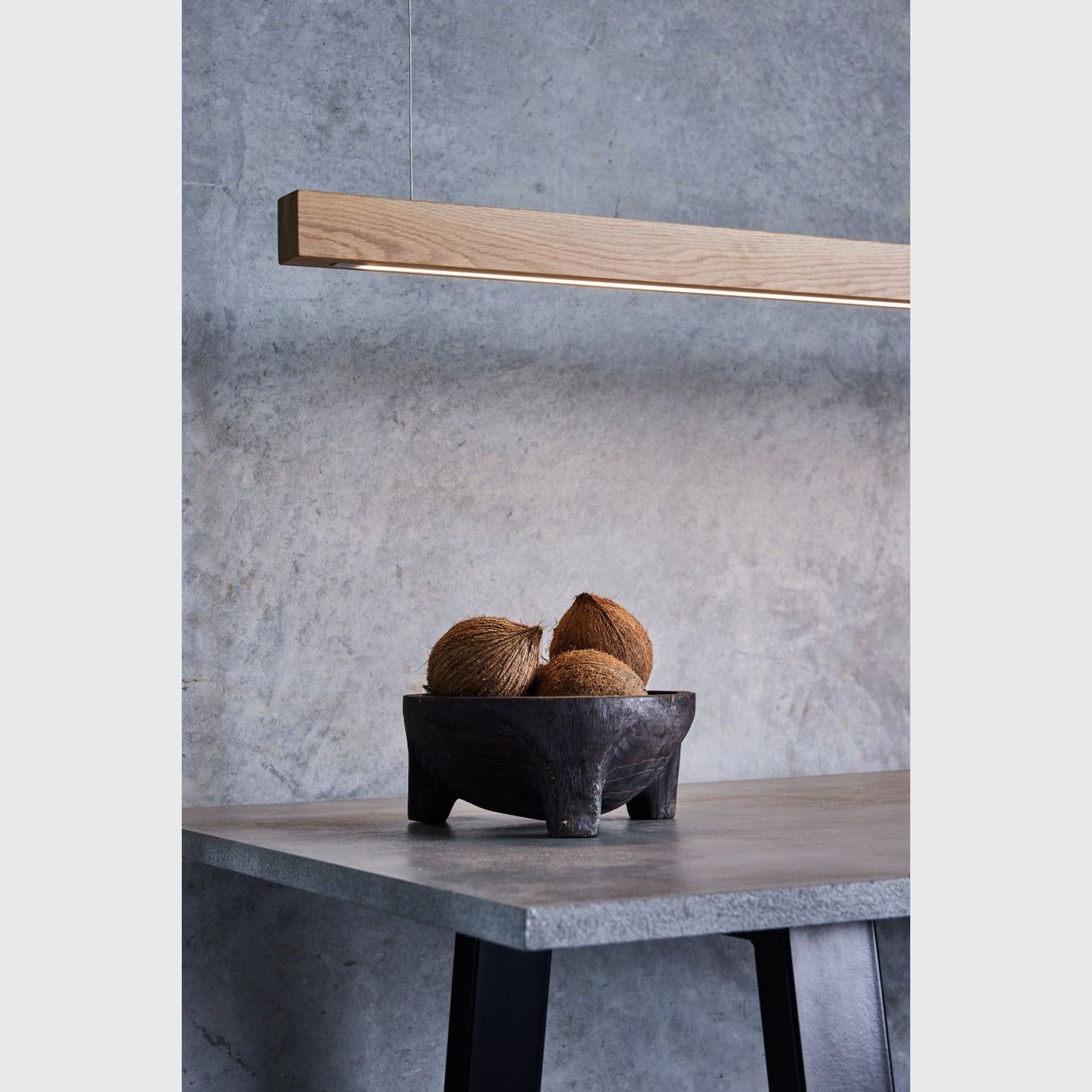 Capsühl Linear LED Pendant Oak gallery detail image