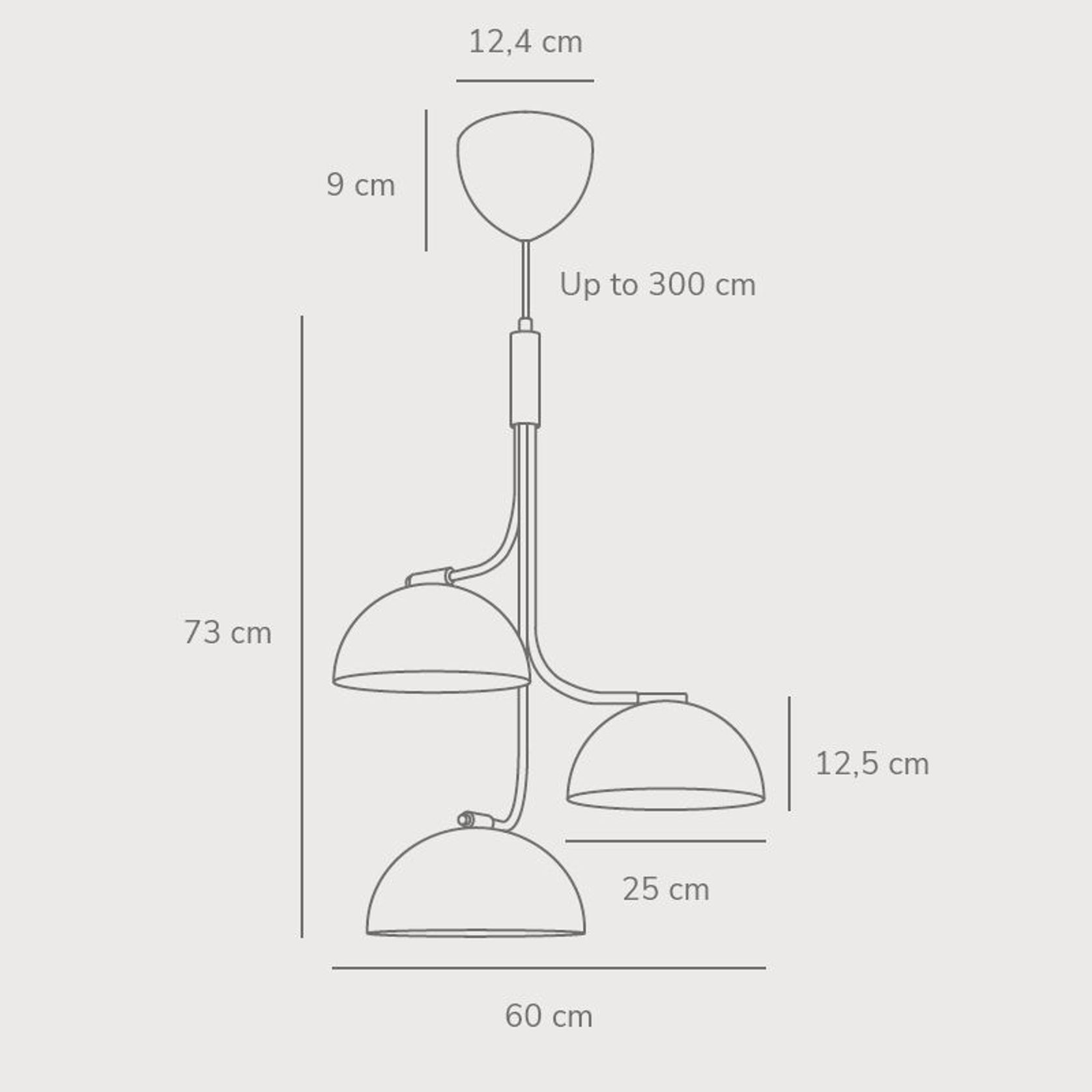 Tullio 3-Light Pendant gallery detail image