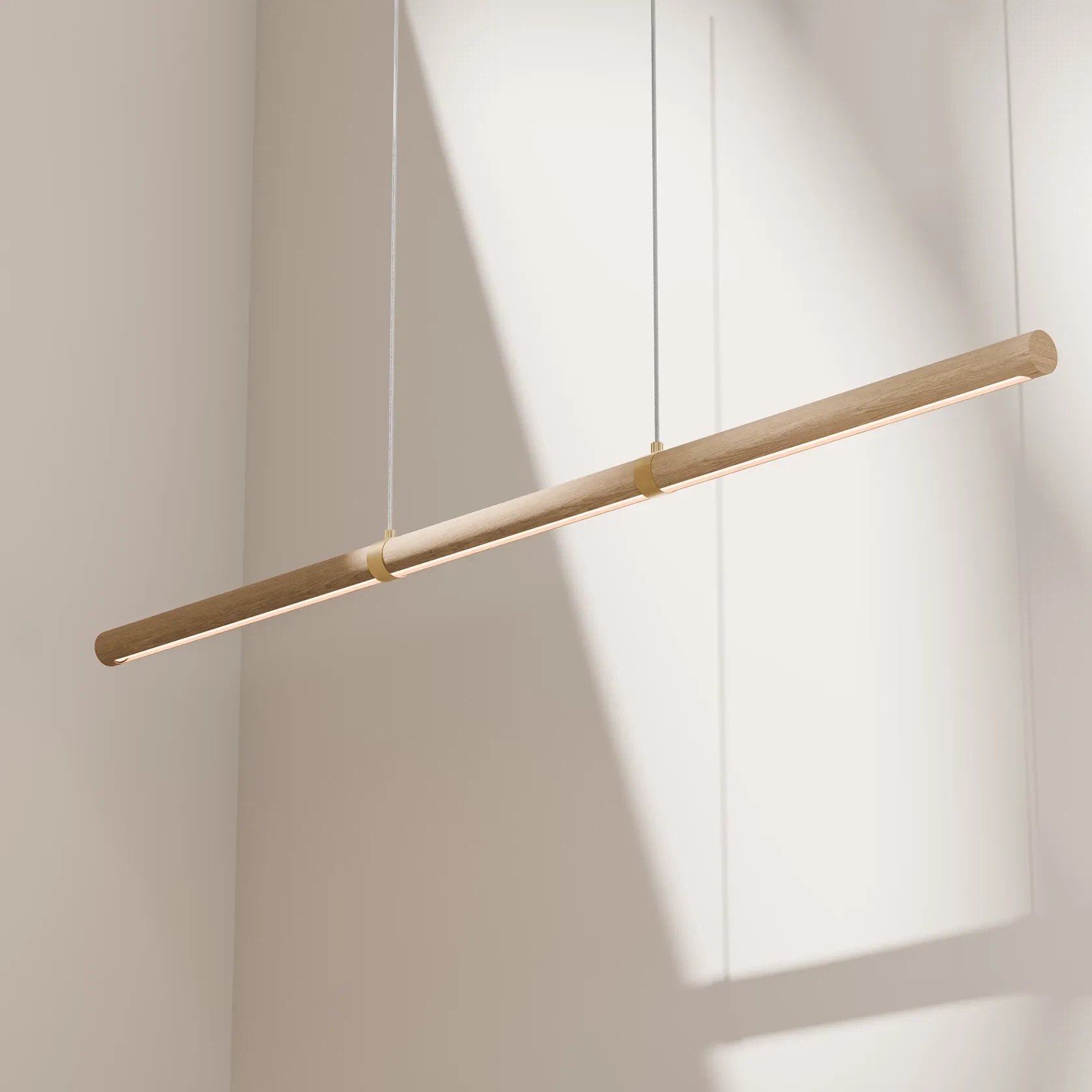 Aquila Ash LED Linear Pendant Light gallery detail image