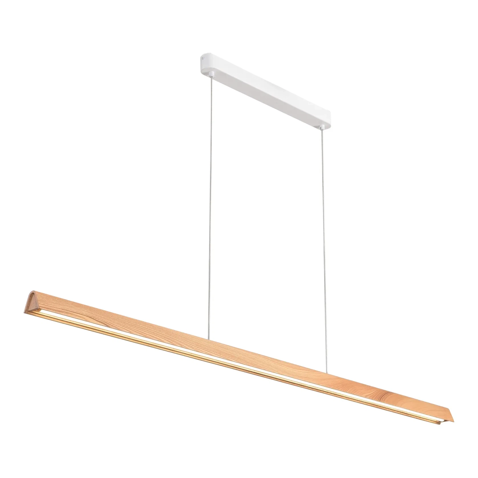 Avocent Ash Timber LED Linear Pendant Light gallery detail image
