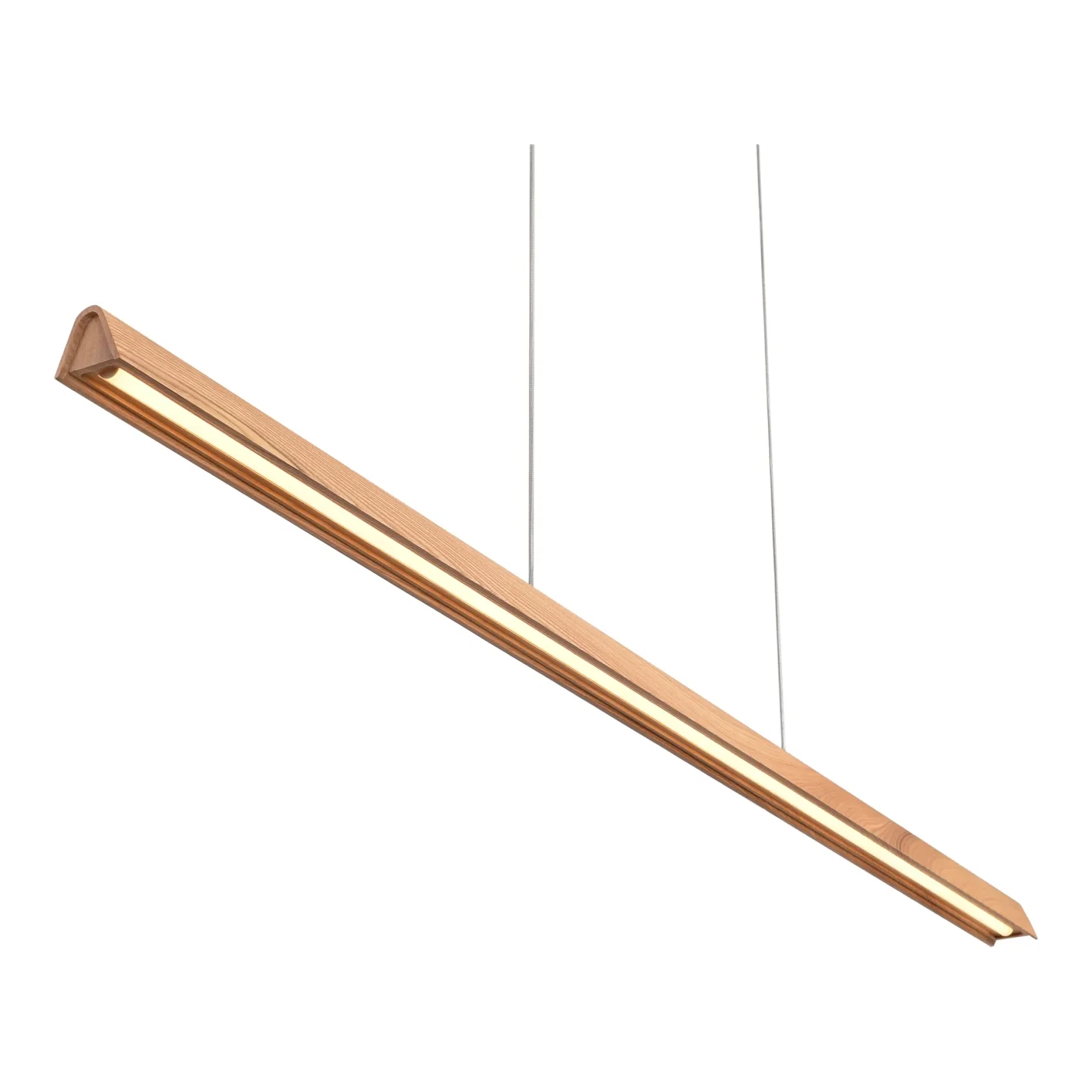 Avocent Ash Timber LED Linear Pendant Light gallery detail image