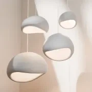 Cardinal Organic Textured Resin Pendant Light gallery detail image