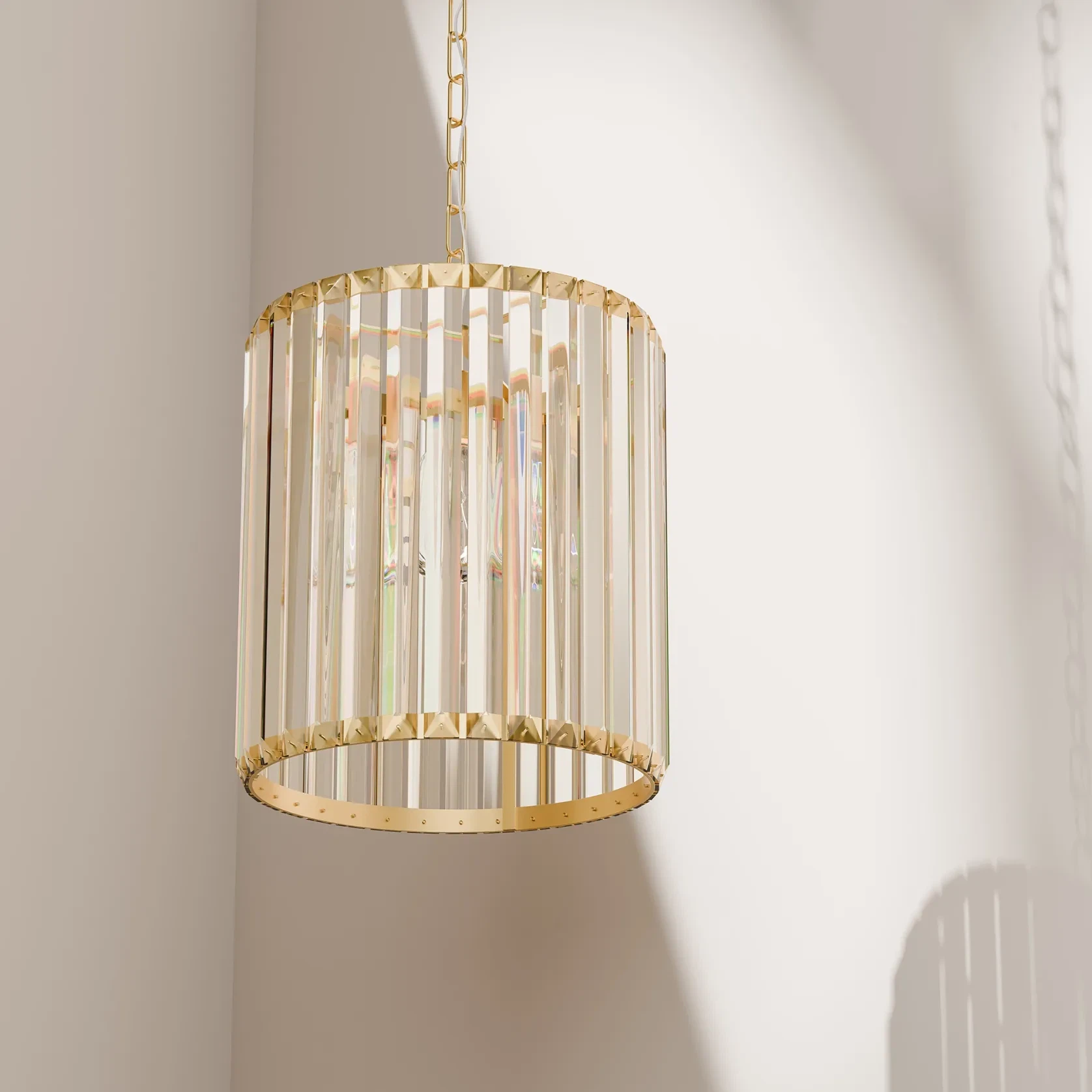 Crane Crystal E27 Pendant Light gallery detail image