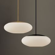 Luca 1 Light Pendant in Aged Brass gallery detail image
