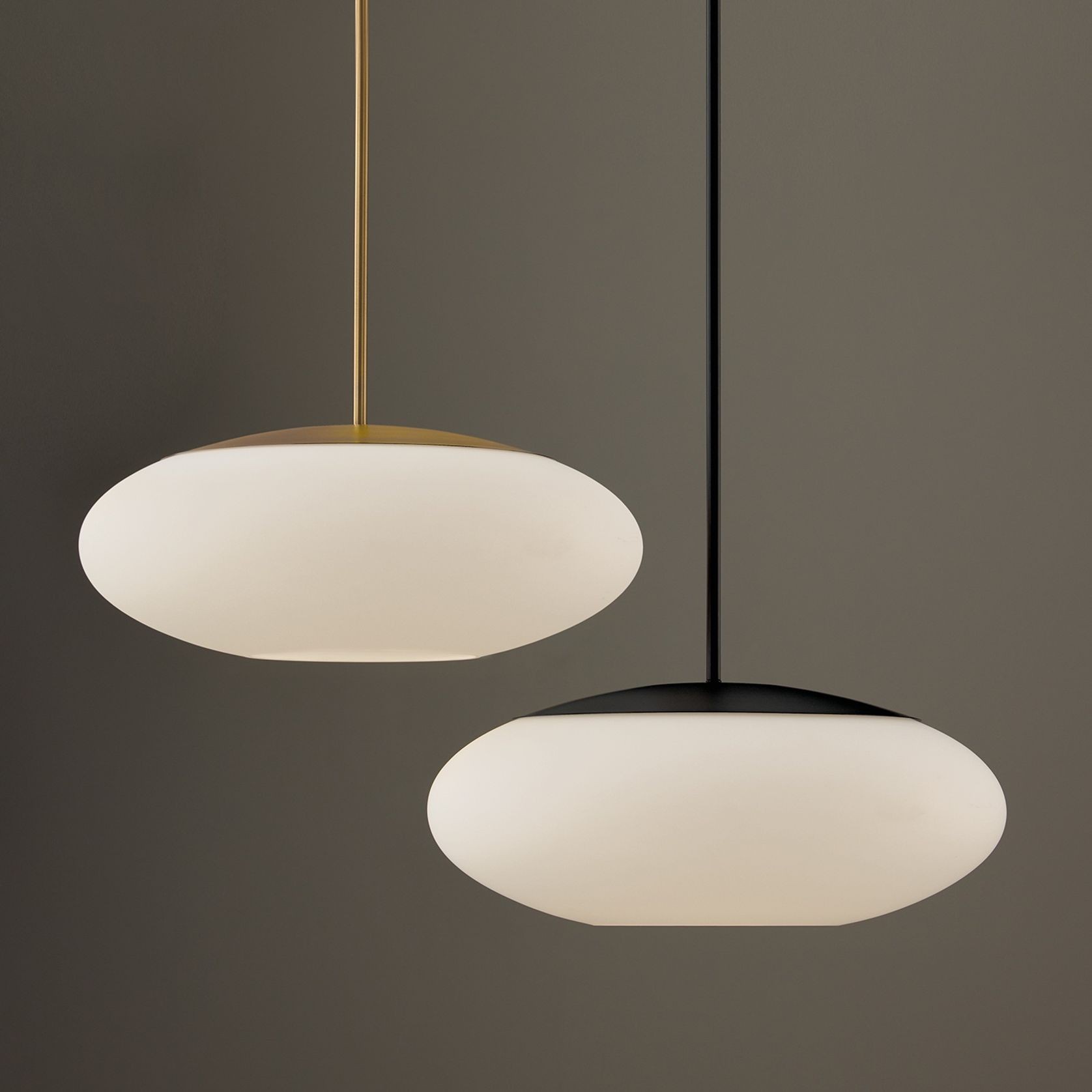 Luca 1 Light Pendant in Matte Black gallery detail image