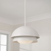 Clifford 1 Light Pendant in Matte White gallery detail image