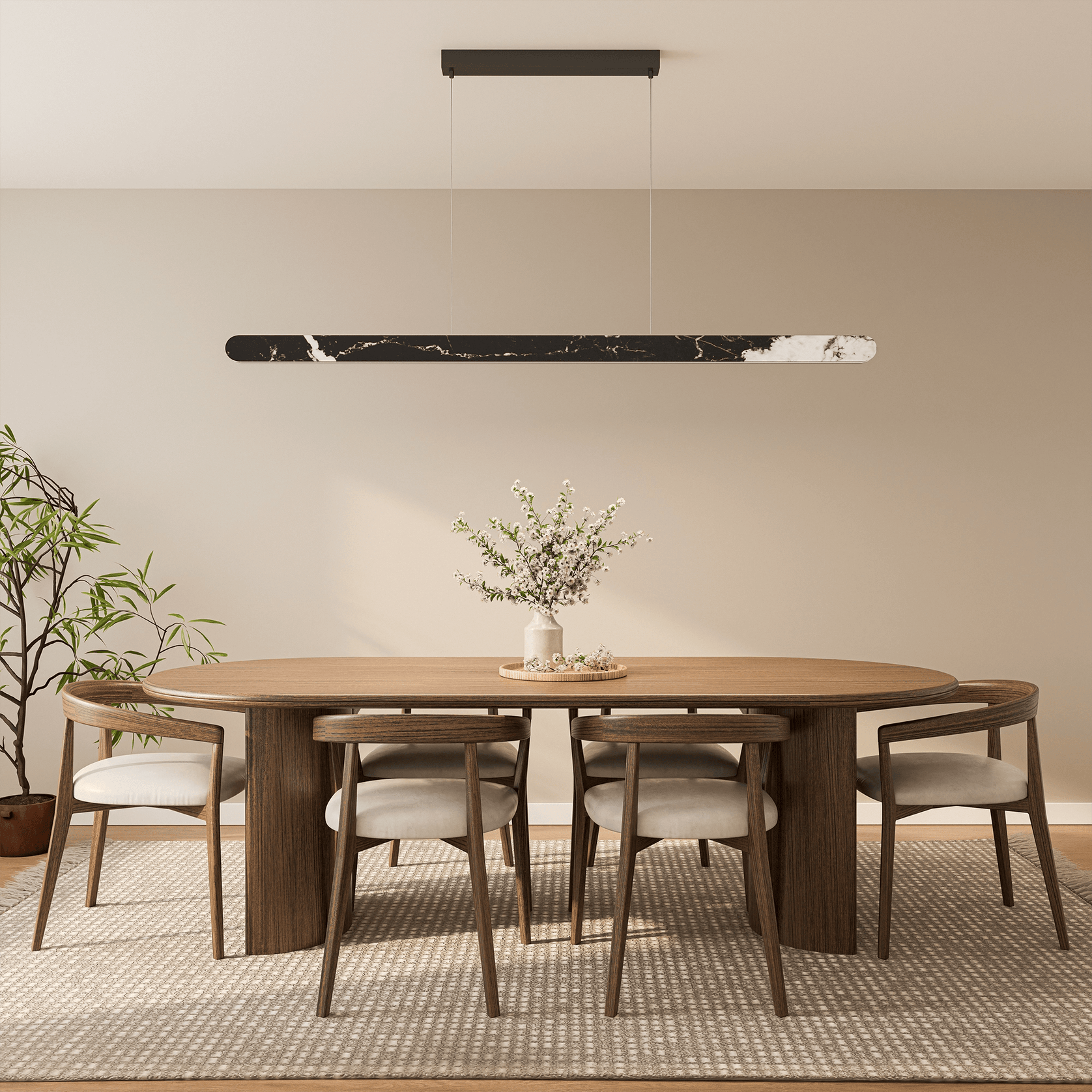 Lanner Marble Linear Pendant gallery detail image
