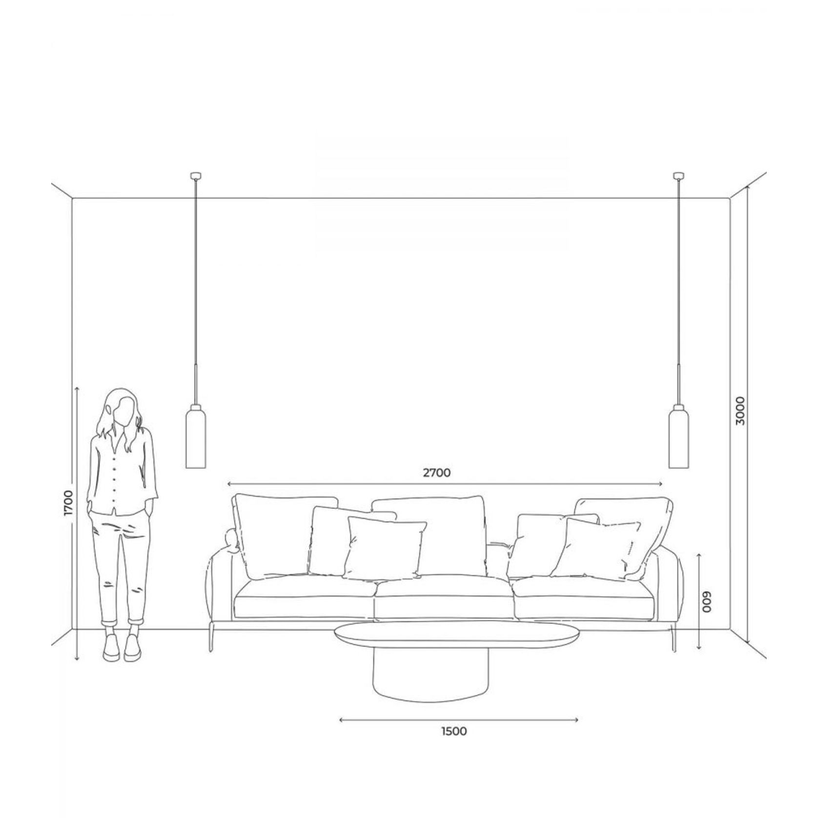 Parlour Lite Elong Pendant gallery detail image