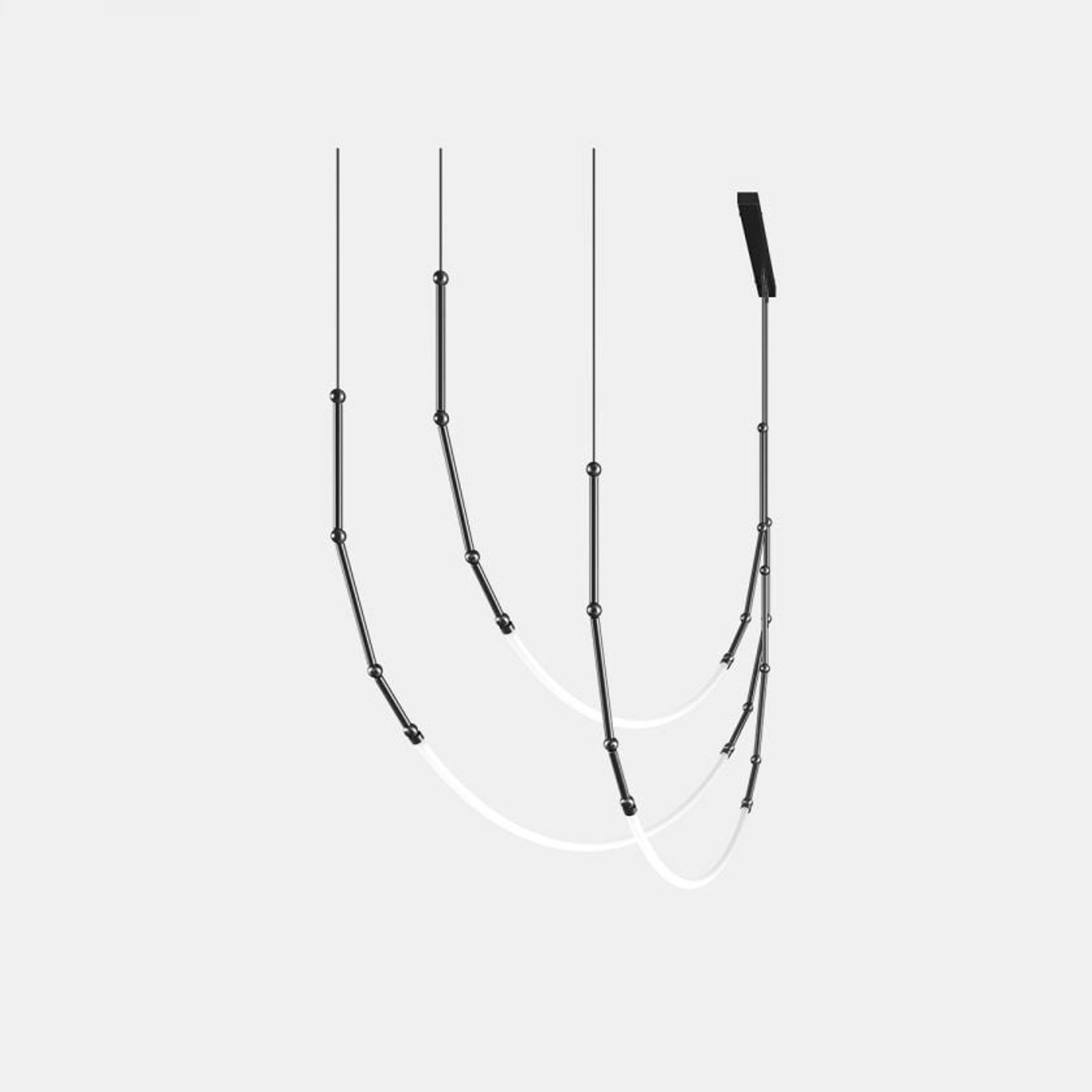 Leda 3lt Curve Pendant Light gallery detail image