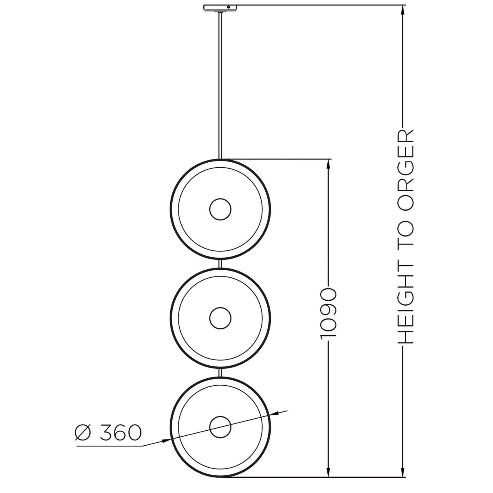 Beran 3lt Pendant Light gallery detail image