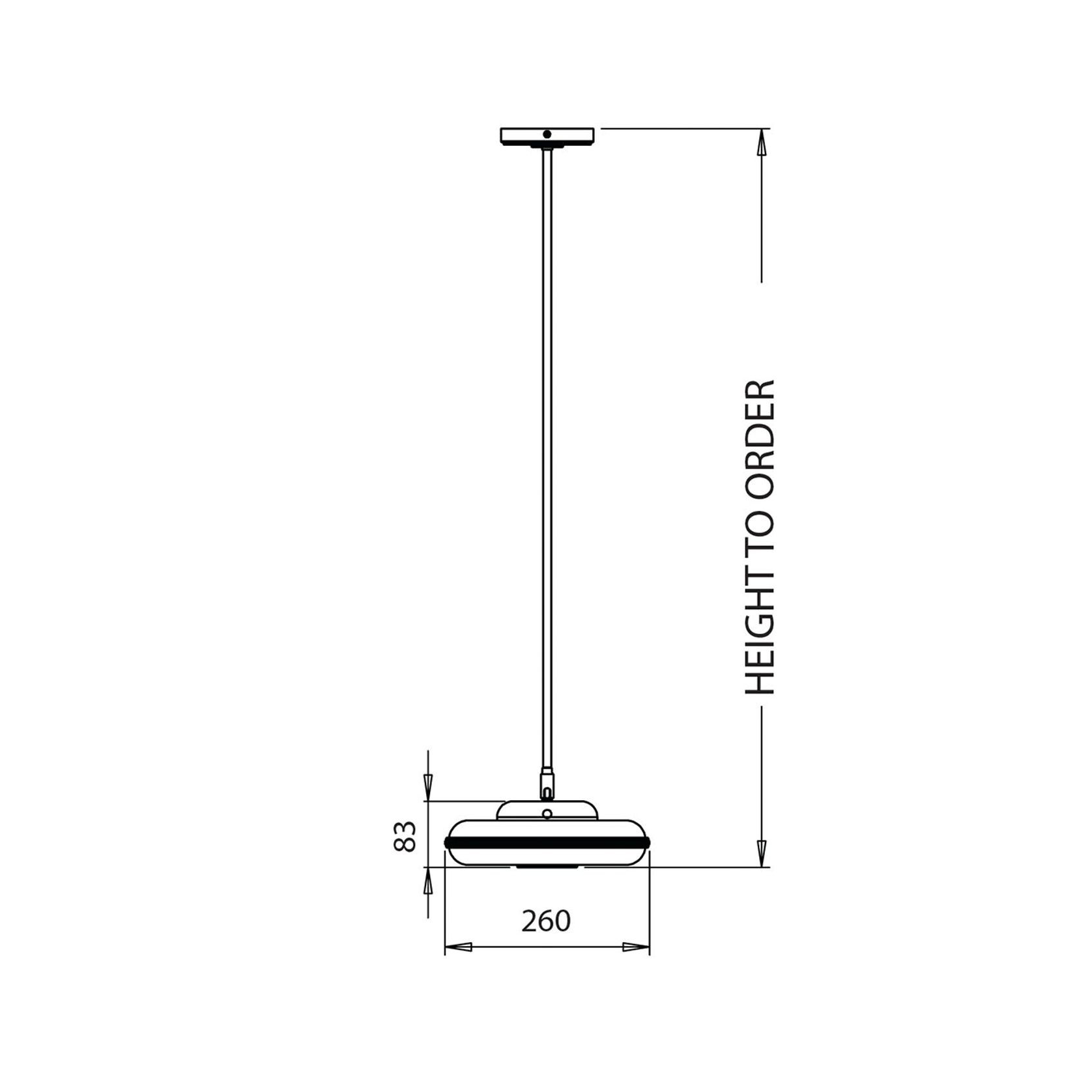 Beran Horizontal Pendant Light gallery detail image
