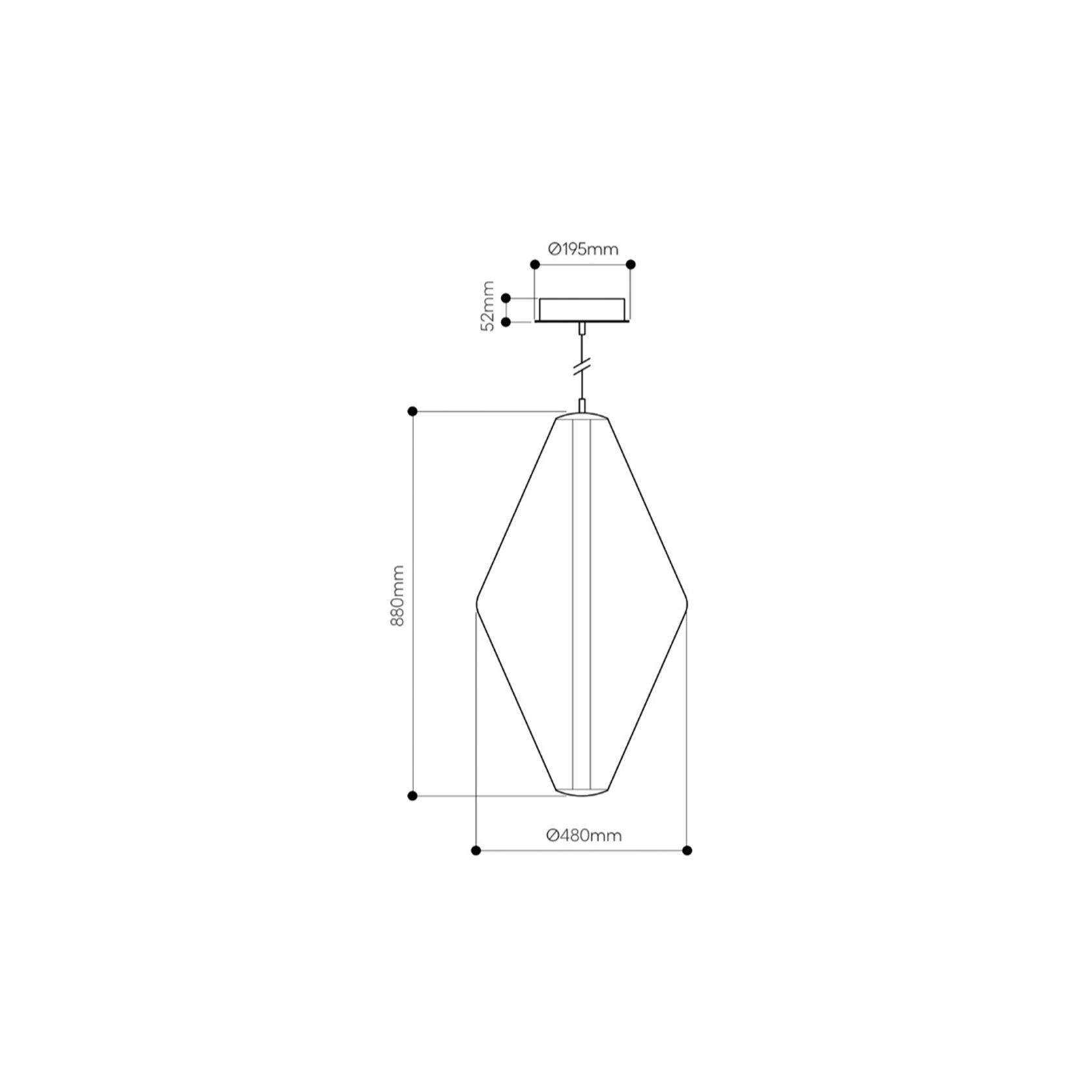 Buoy Double Cone Pendant Light gallery detail image