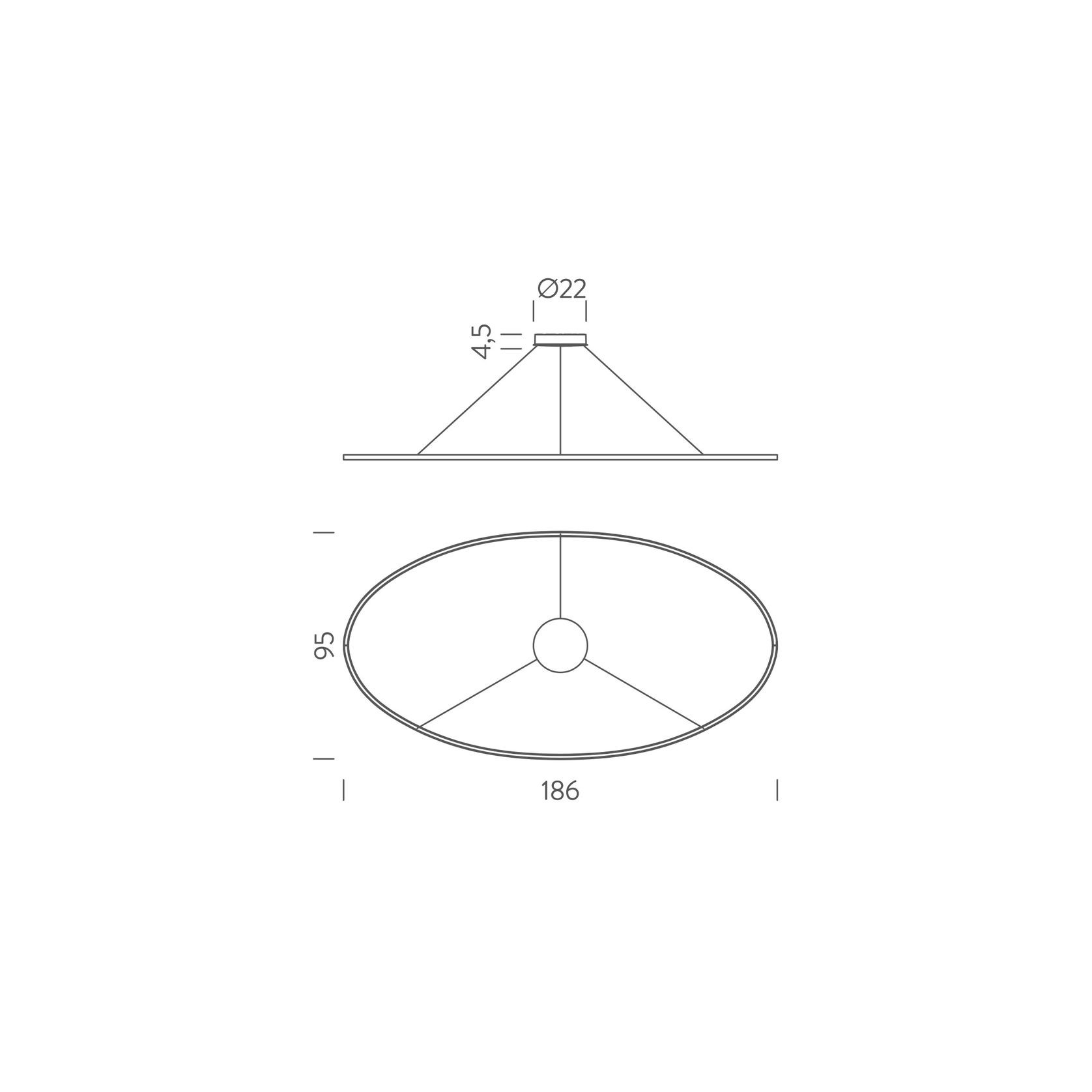 Ellisse Pendant Light gallery detail image