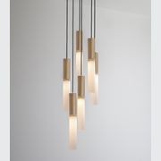 Flume Alabaster 6lt Pendant Light gallery detail image