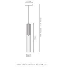 Flume Alabaster Pendant Light gallery detail image