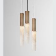 Flume Alabaster 3lt Pendant Light gallery detail image