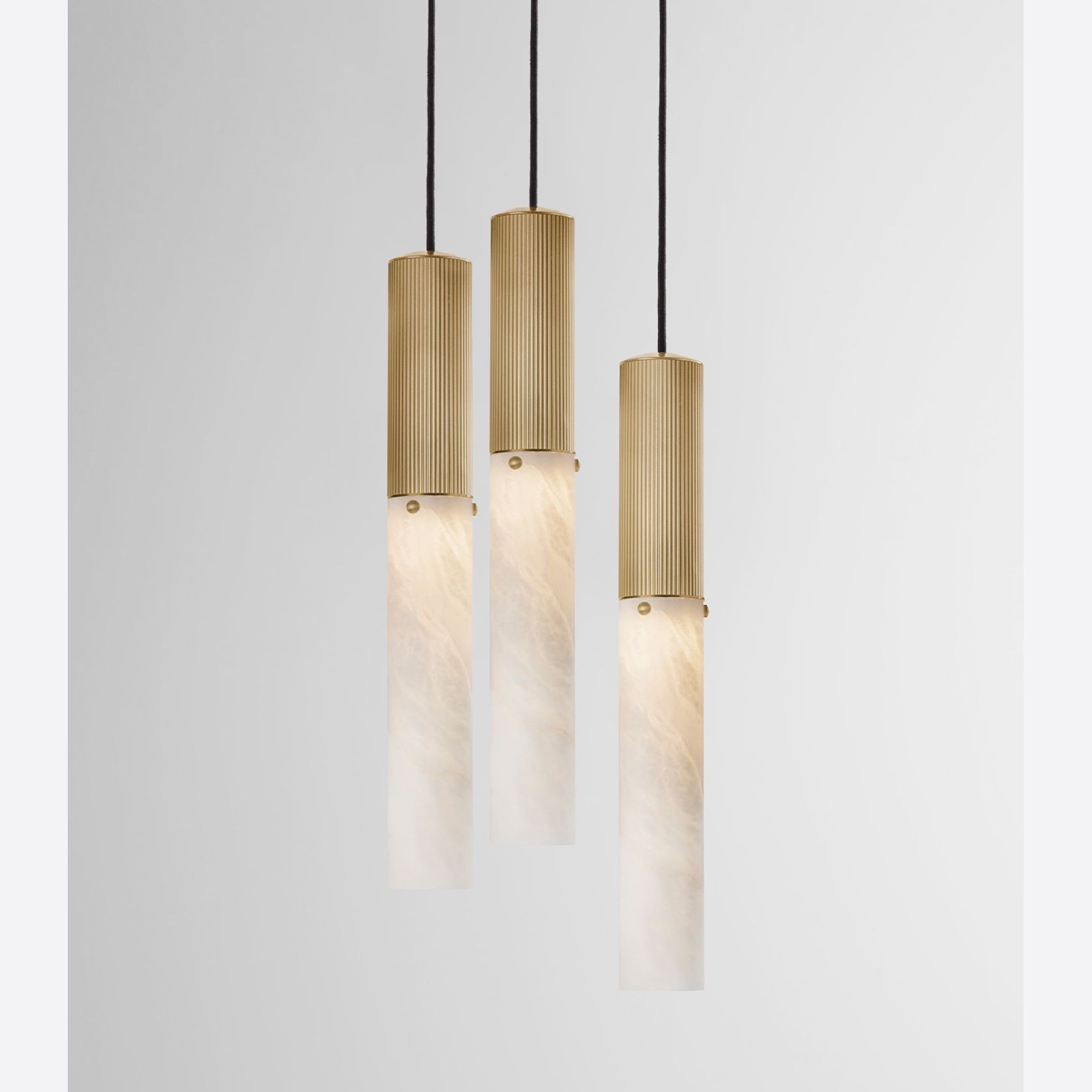 Flume Alabaster 3lt Pendant Light gallery detail image