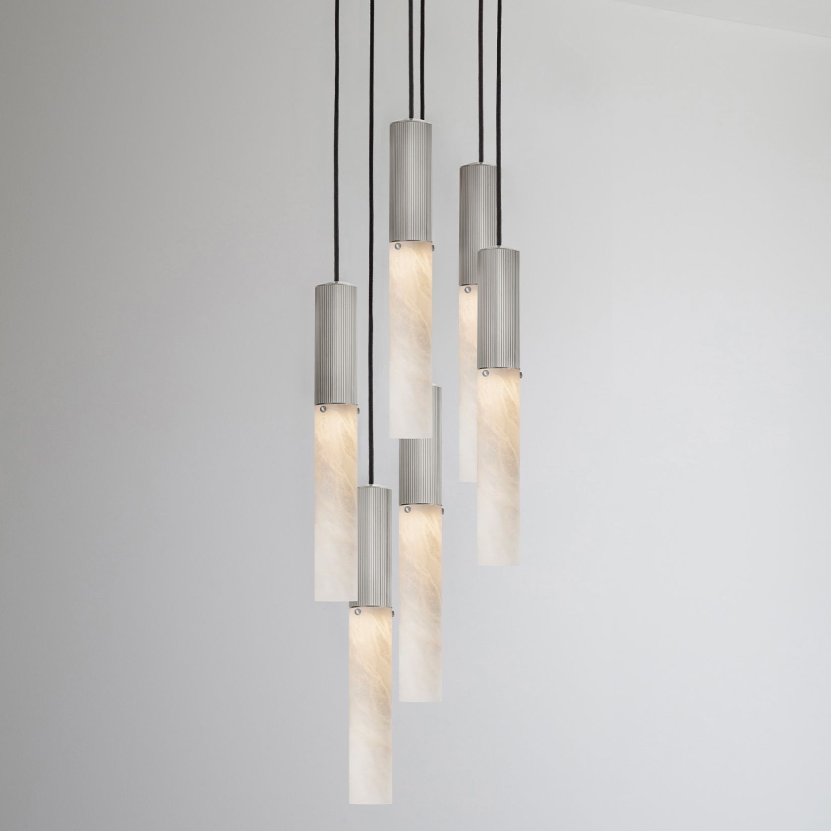 Flume Alabaster 6lt Pendant Light gallery detail image