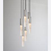 Flume Alabaster 6lt Pendant Light gallery detail image