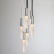 Flume Alabaster 6lt Pendant Light gallery detail image