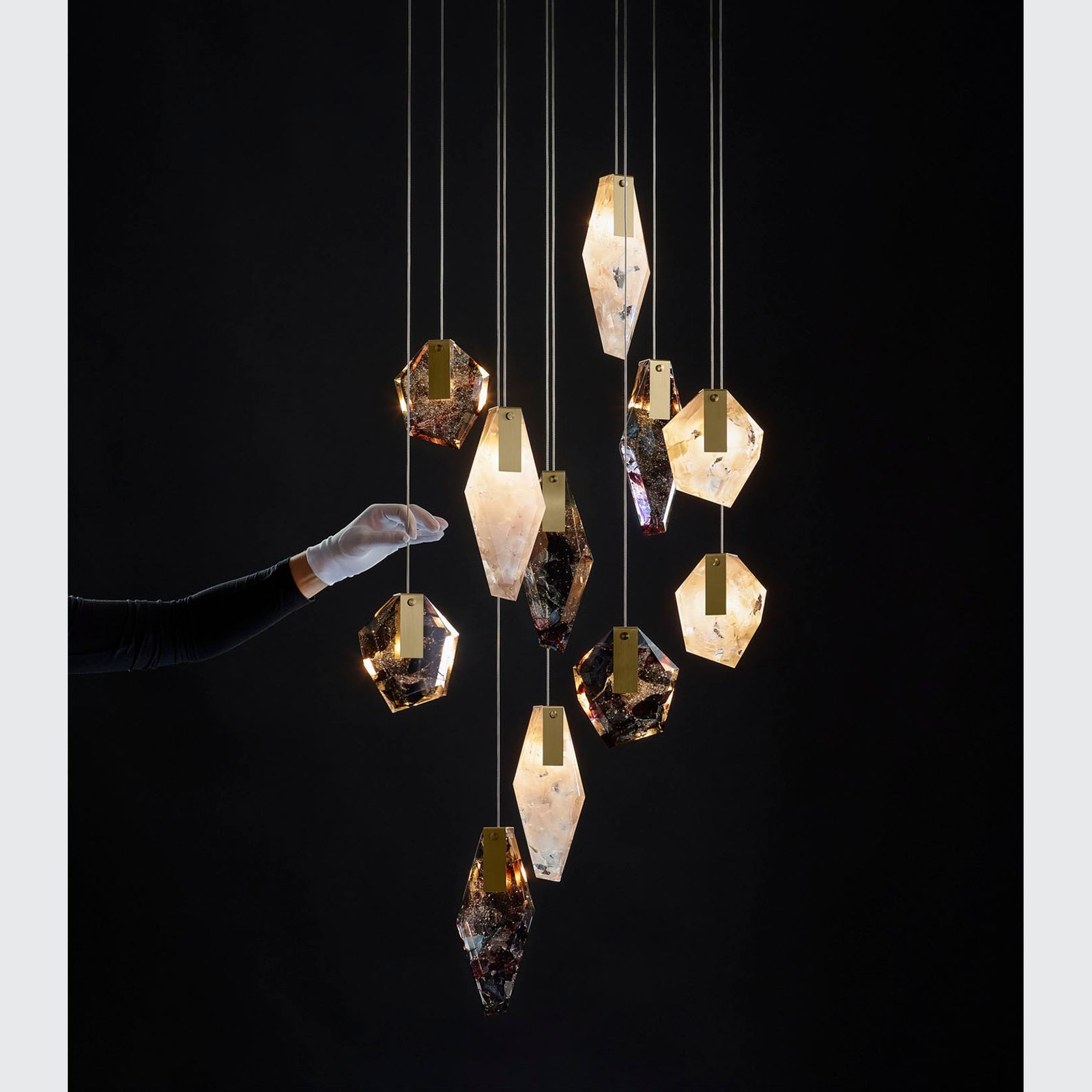 Fragments Long Pendant Light gallery detail image