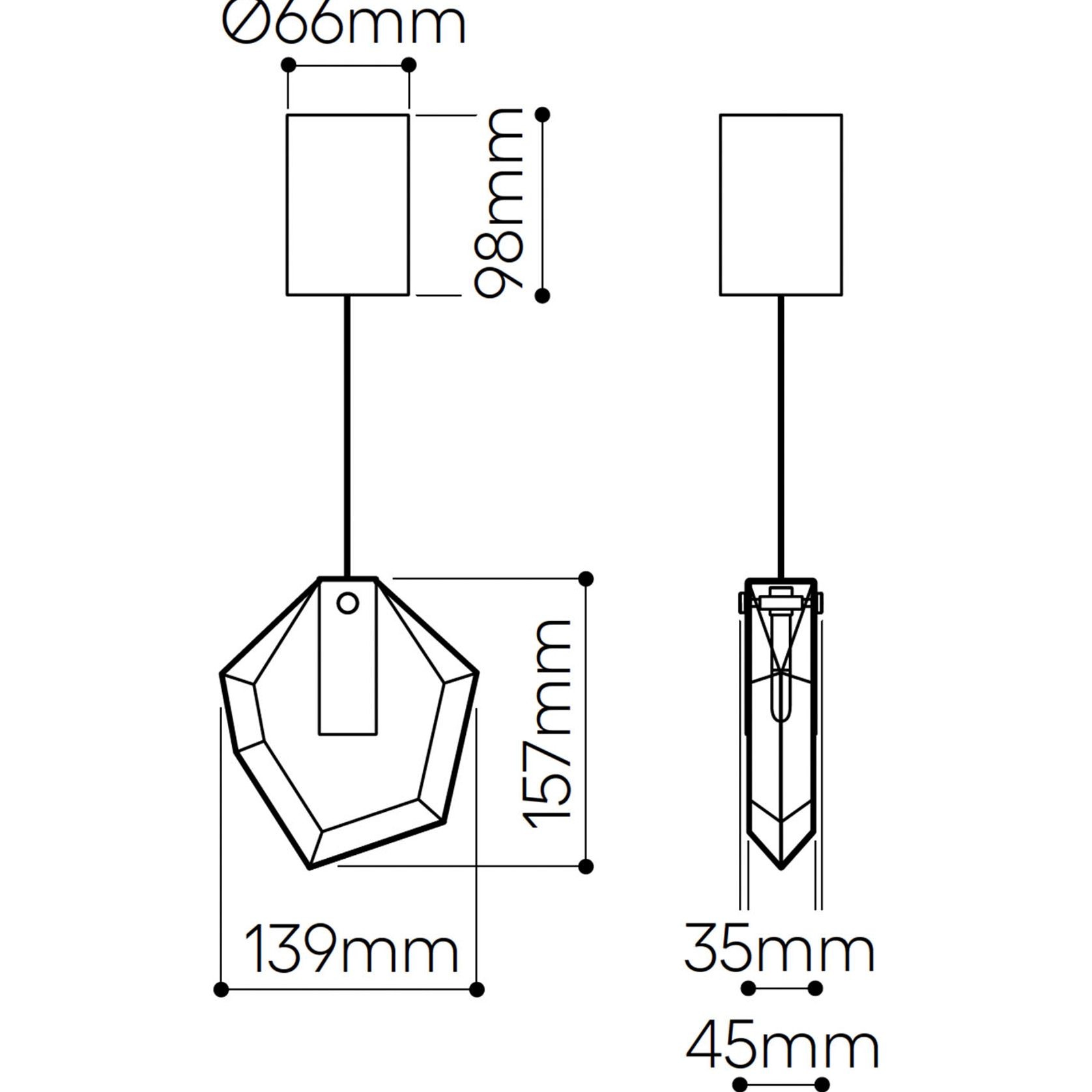 Fragments Short Pendant Light gallery detail image
