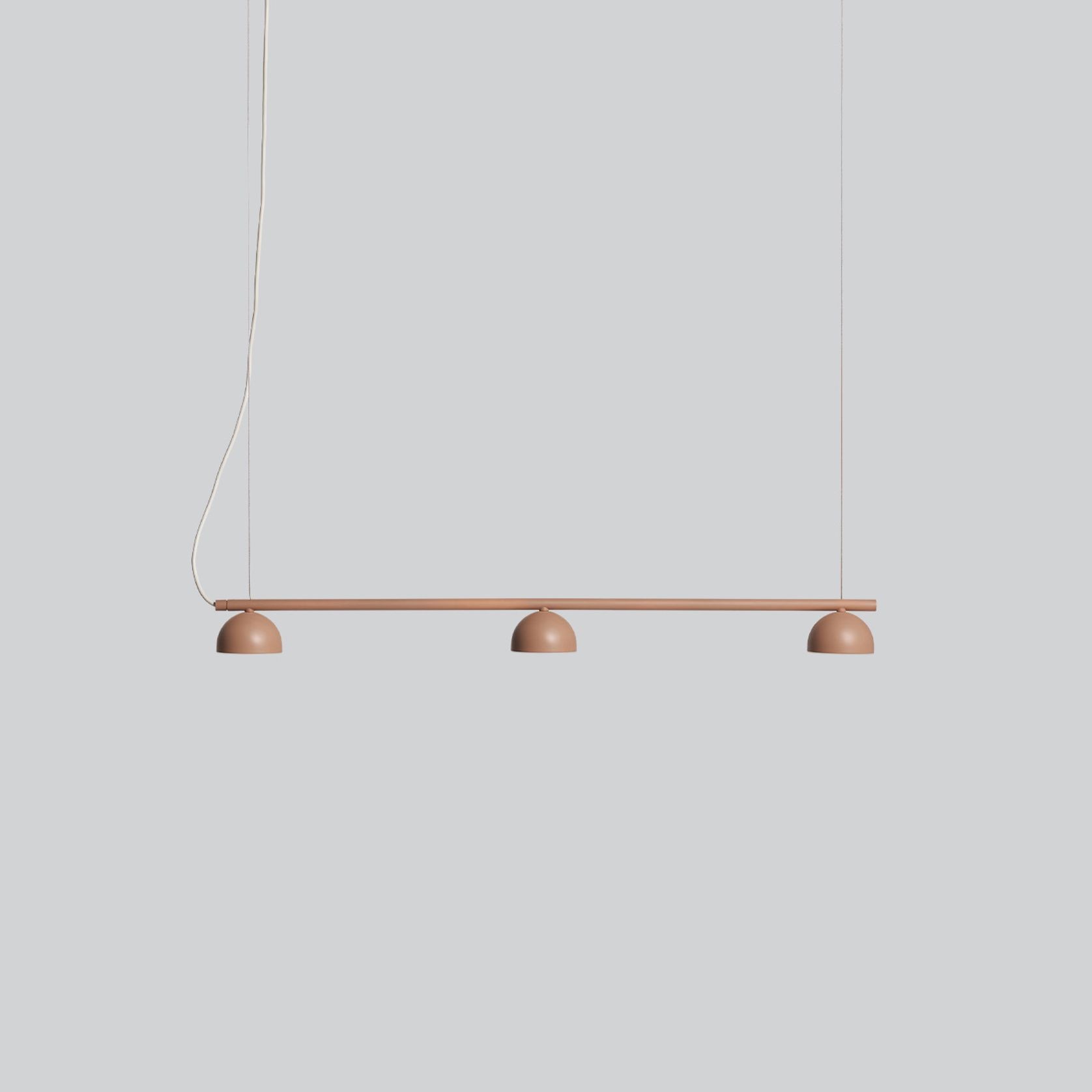 Blush Rail 3lt Pendant Light gallery detail image