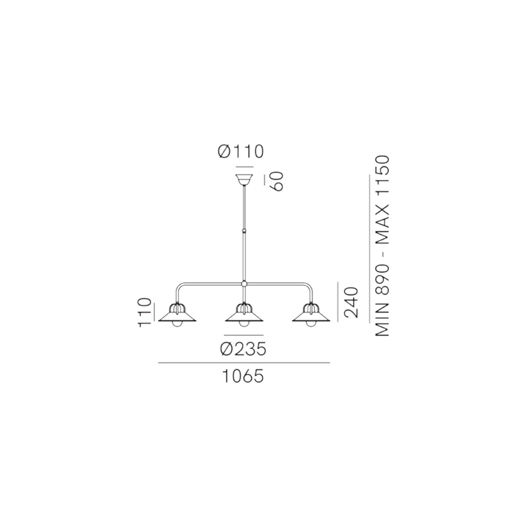 Cascina Suspension Pendant Light gallery detail image