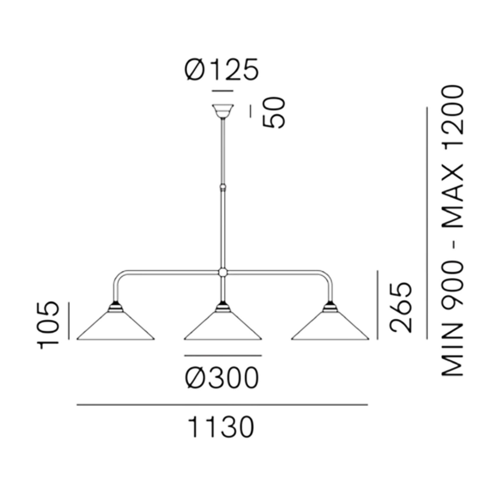 Tabia Suspension Pendant Light gallery detail image