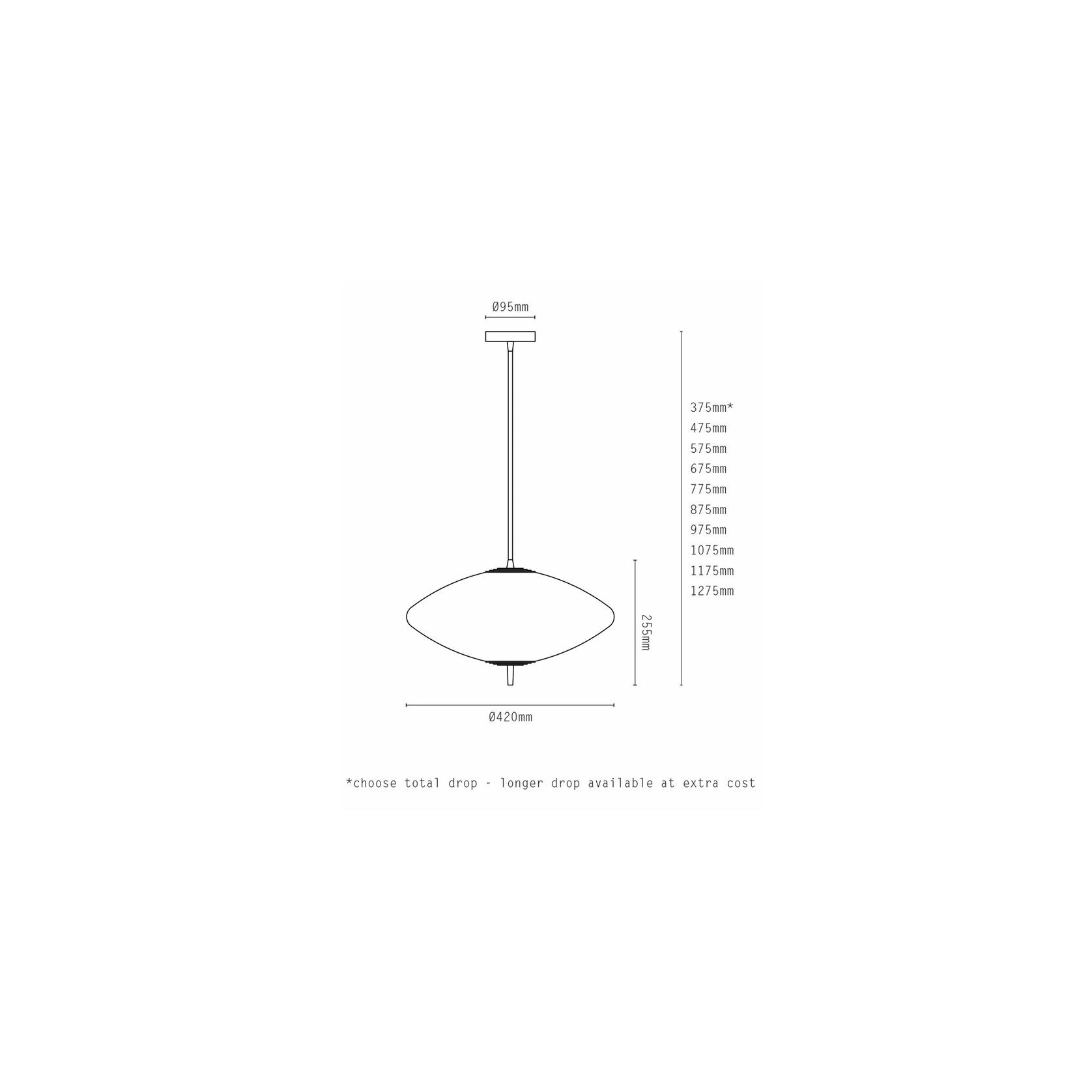 Nova Wide Pendant Light gallery detail image