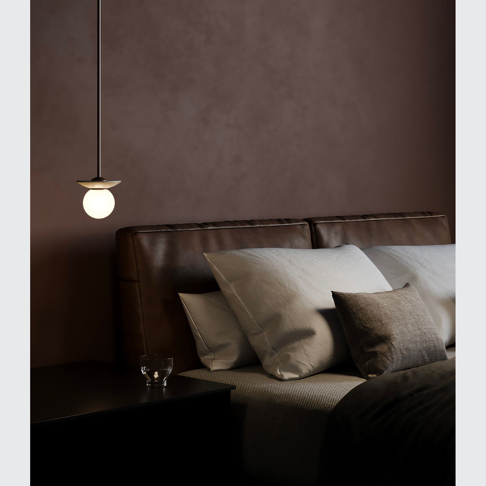 Orbit Stone Pendant Light gallery detail image