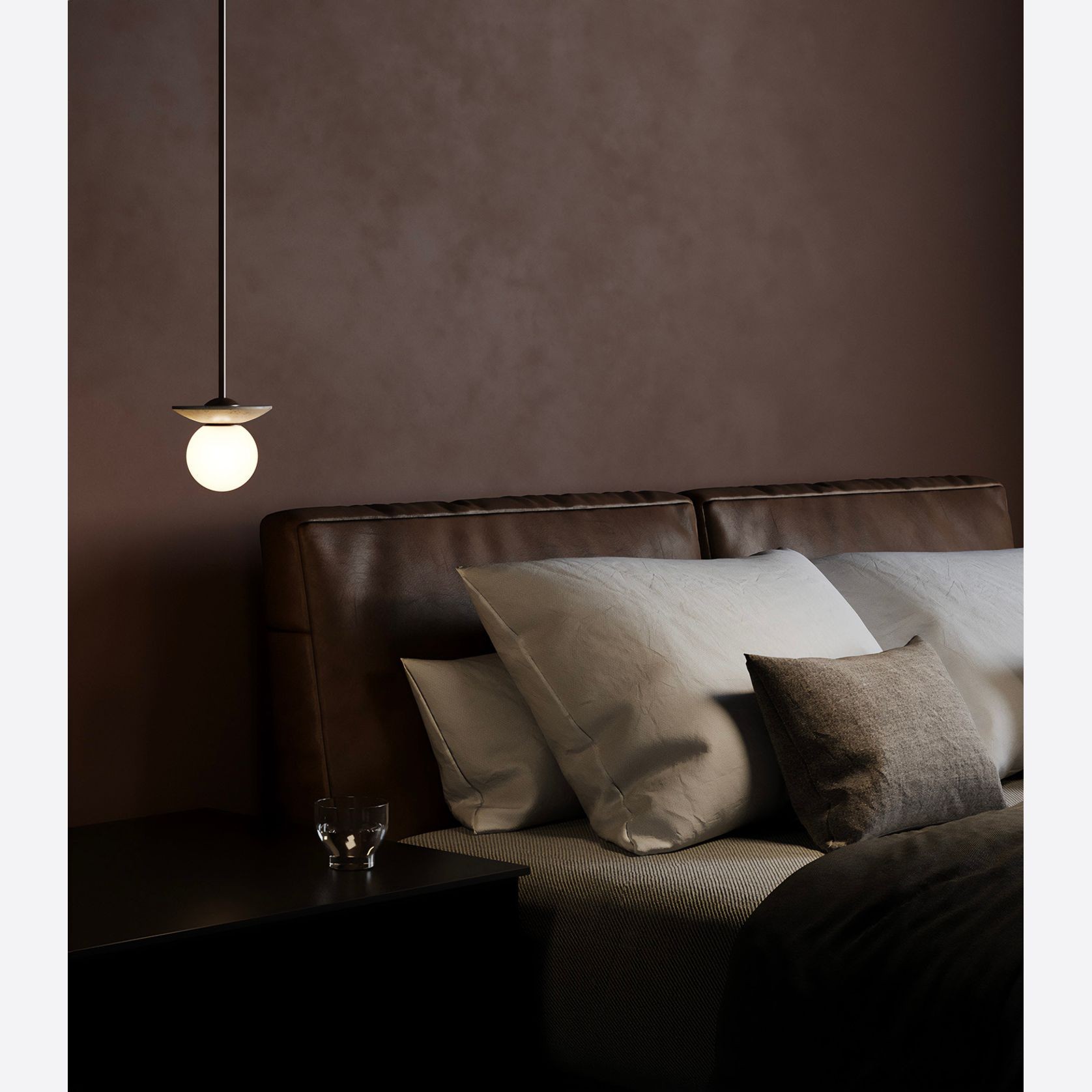 Orbit Stone Pendant Light gallery detail image