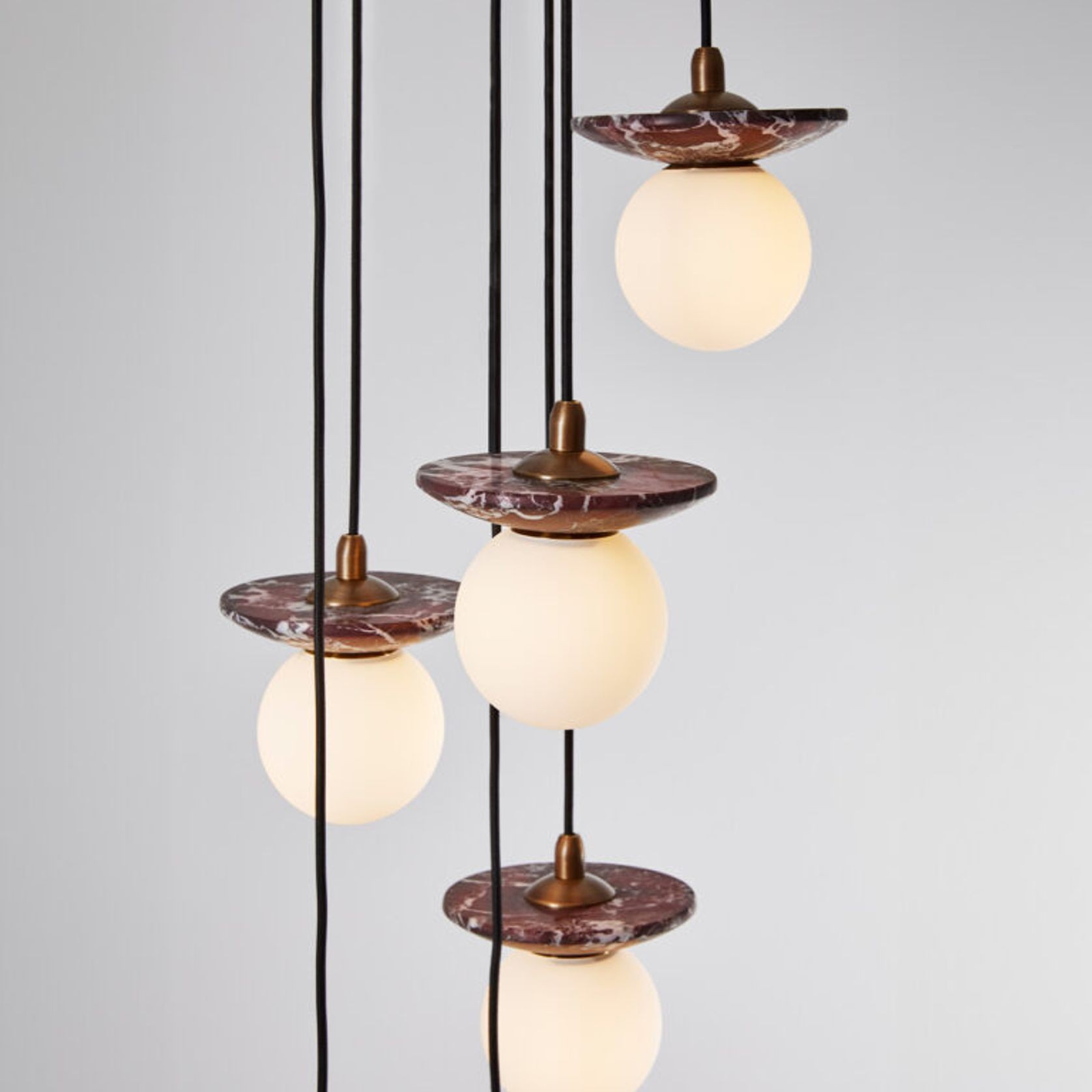 Orbit Stone 6lt Pendant Light gallery detail image